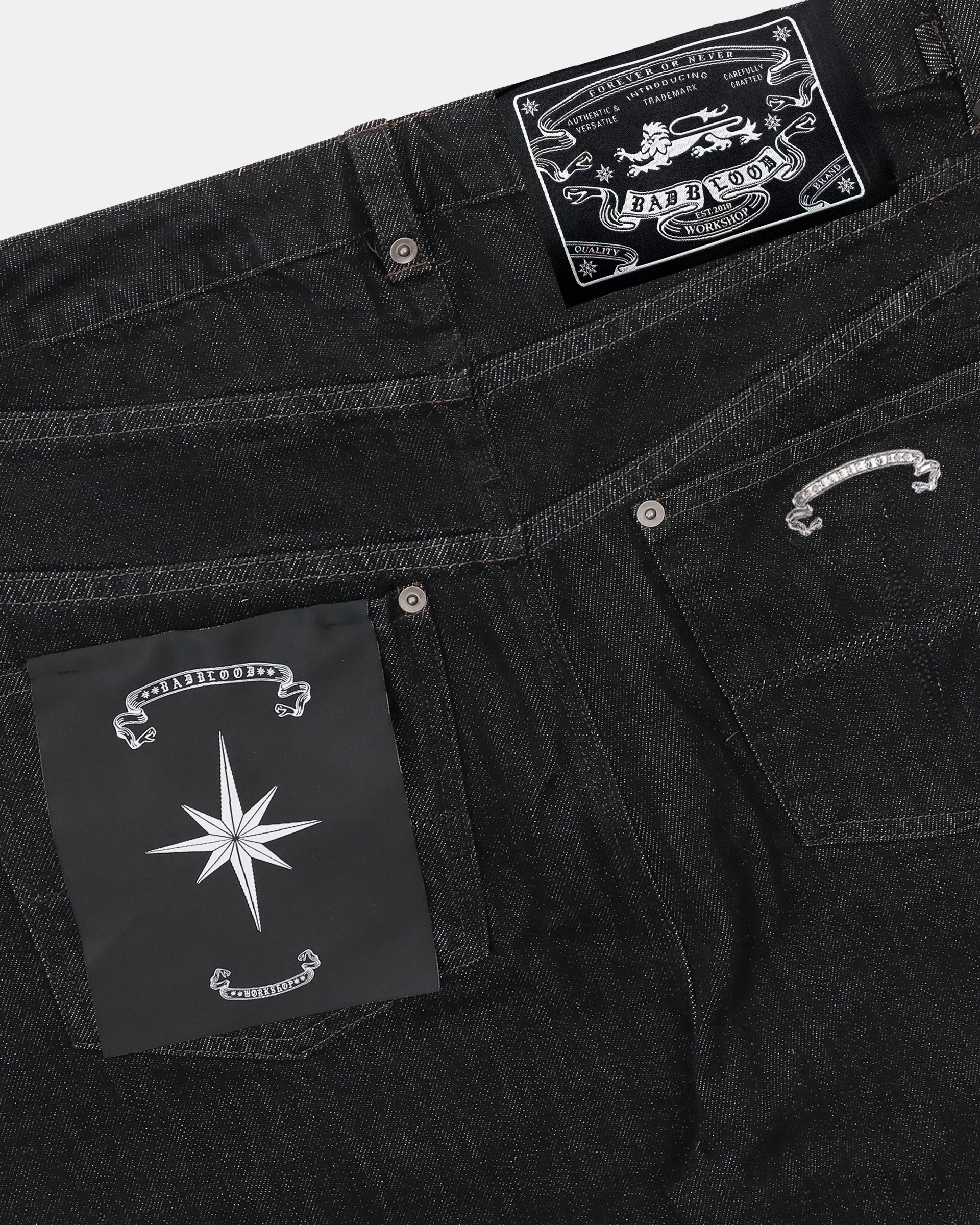 Badblood Viper 301 Semi-Curved Pants - Black Denim