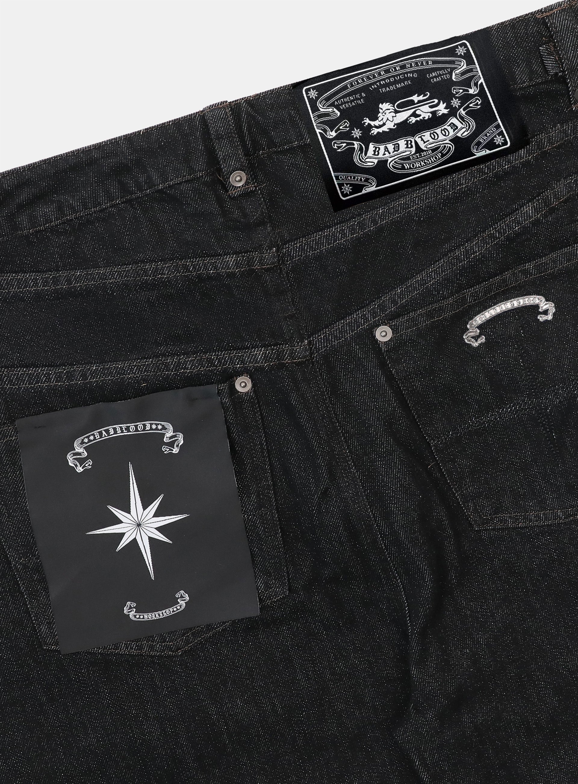 Badblood Viper 301 Semi-Curved Pants - Black Denim