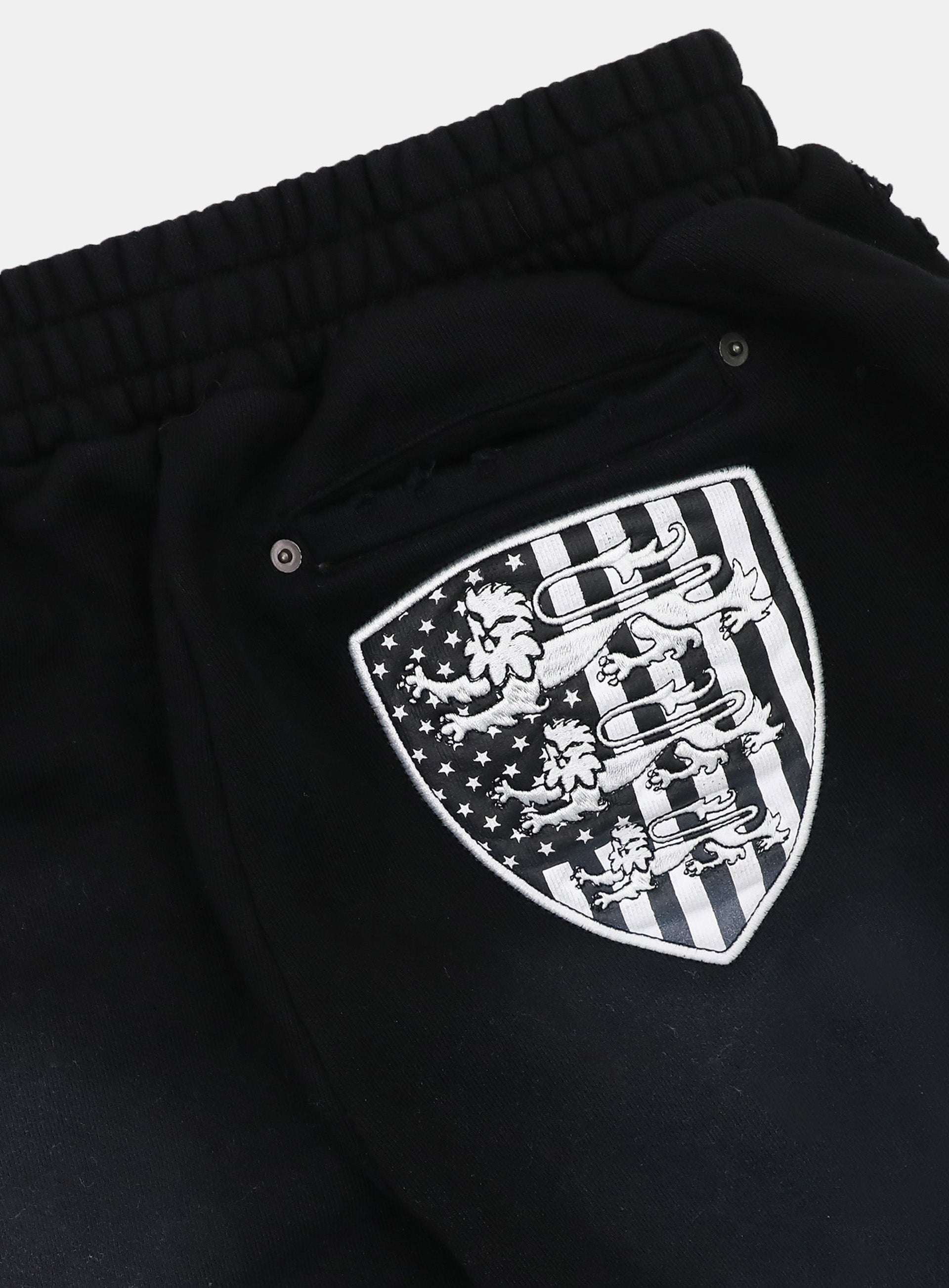 Badblood Shield Old Glory 2-Way Curved Jogger Trousers - Dusty Black