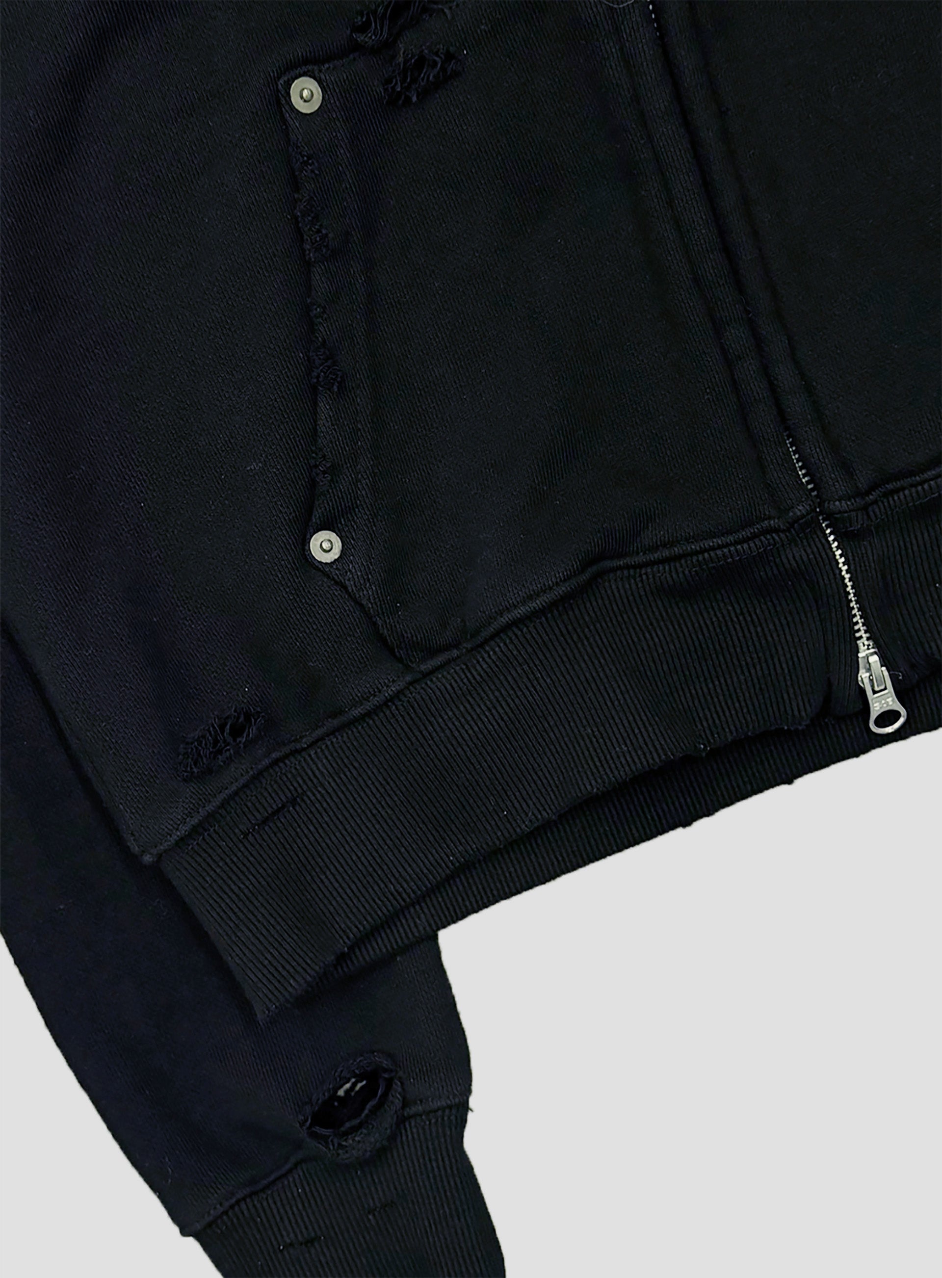 Badblood Shield Old Glory Hooded Zip-Up - Dusty Black