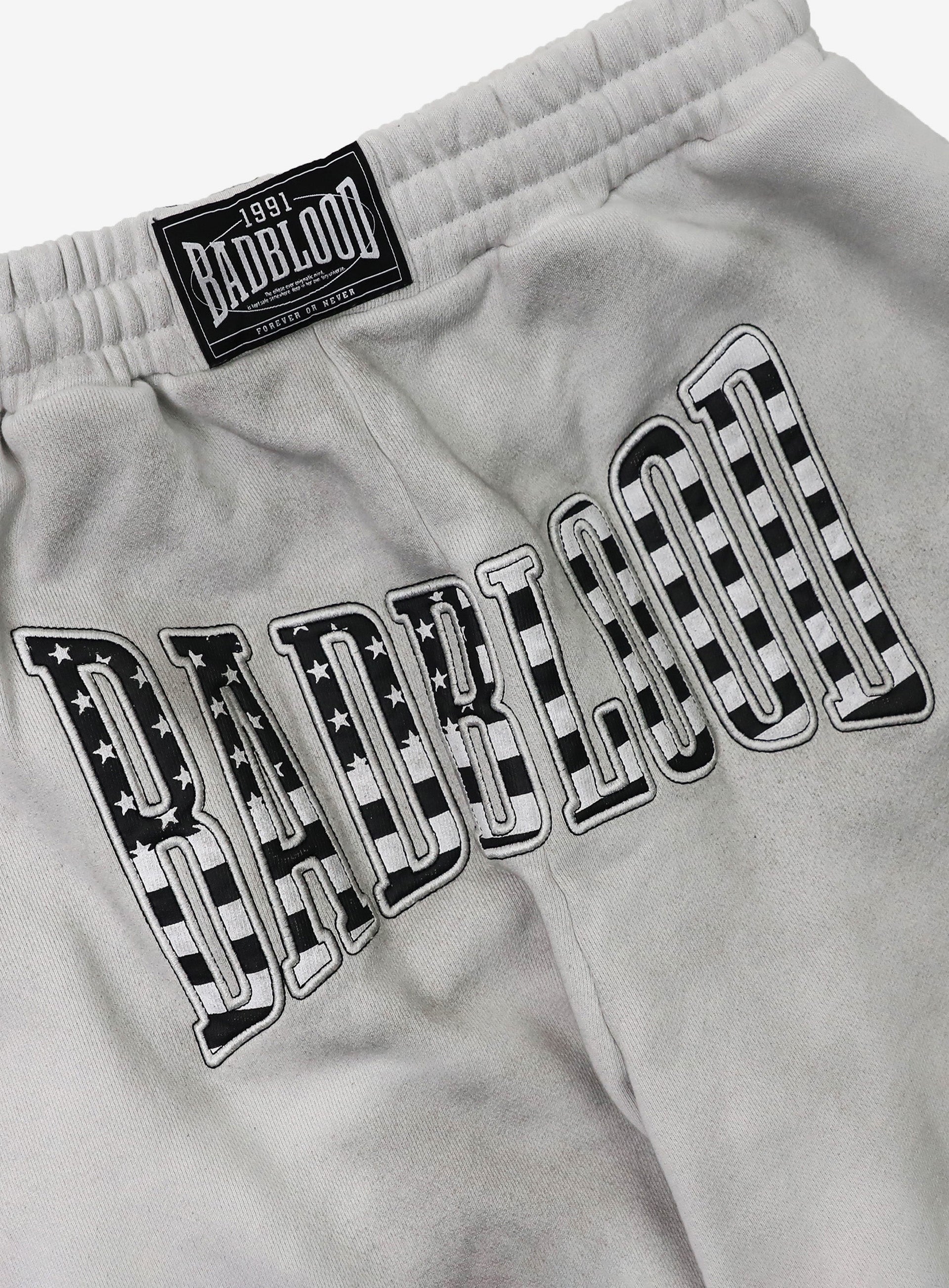 Badblood Shield Old Glory 2-Way Curved Jogger Trousers - Dusty White