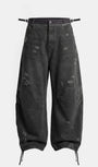 Badblood Star Studded Convex Pants - Dusty Black