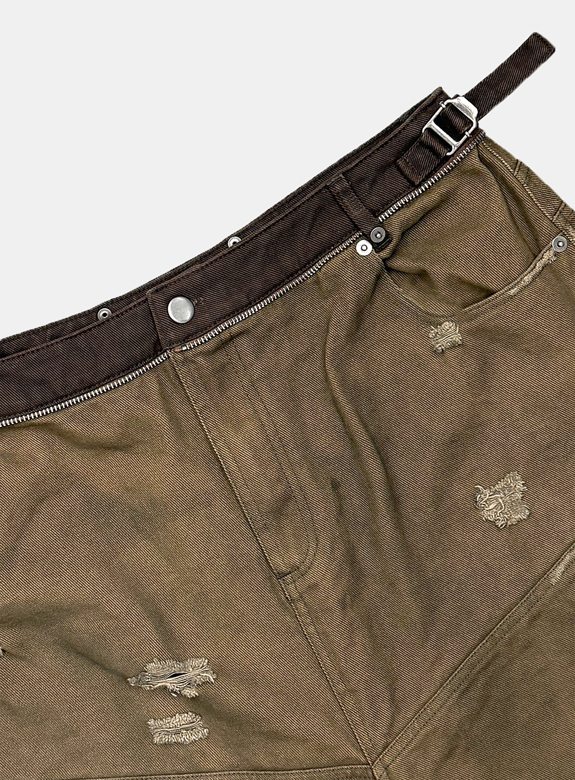 Badblood Star Studded Convex Pants - Dusty Brown