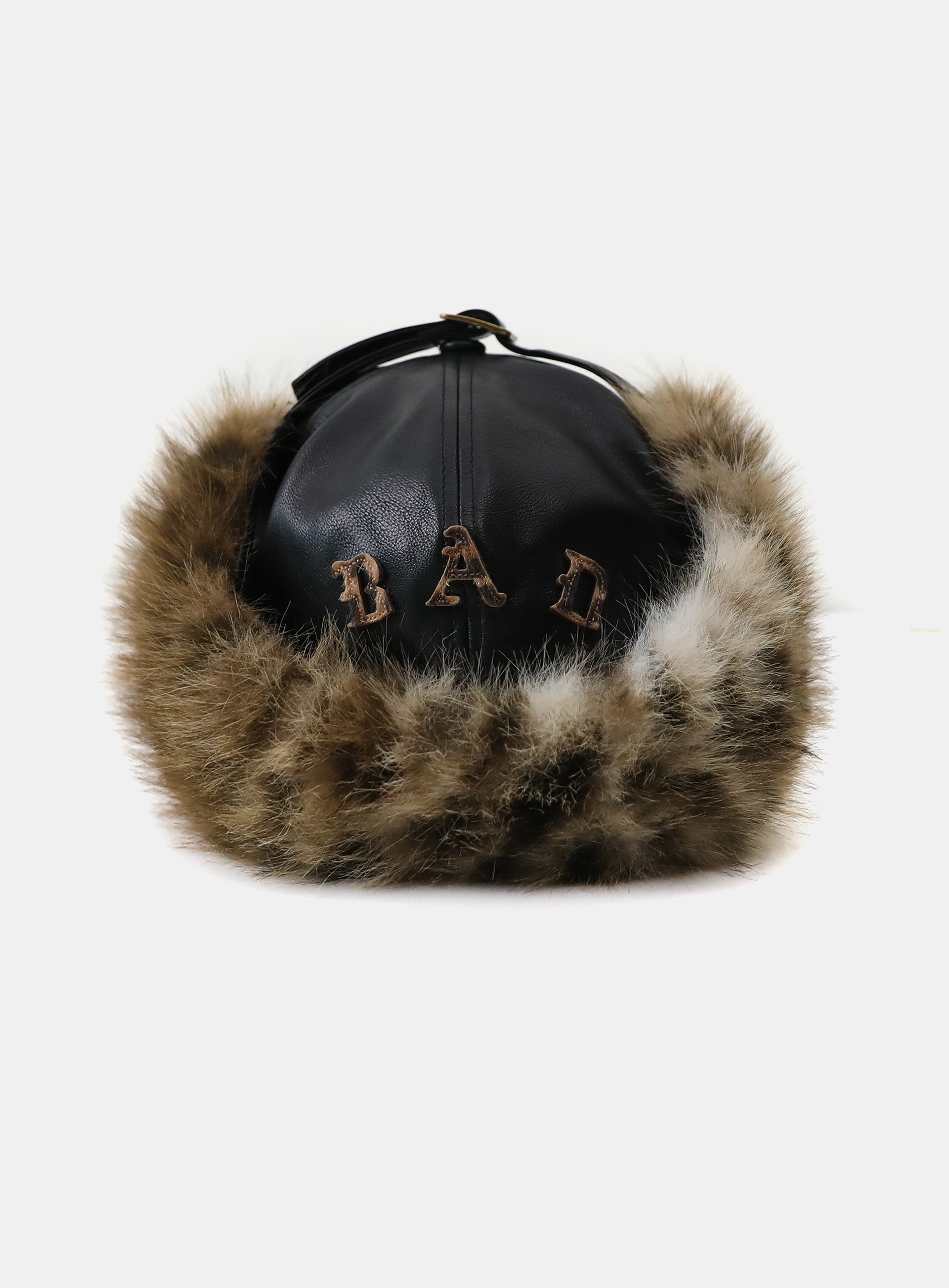 Badblood Mystic Trapper Hat - Black Leather