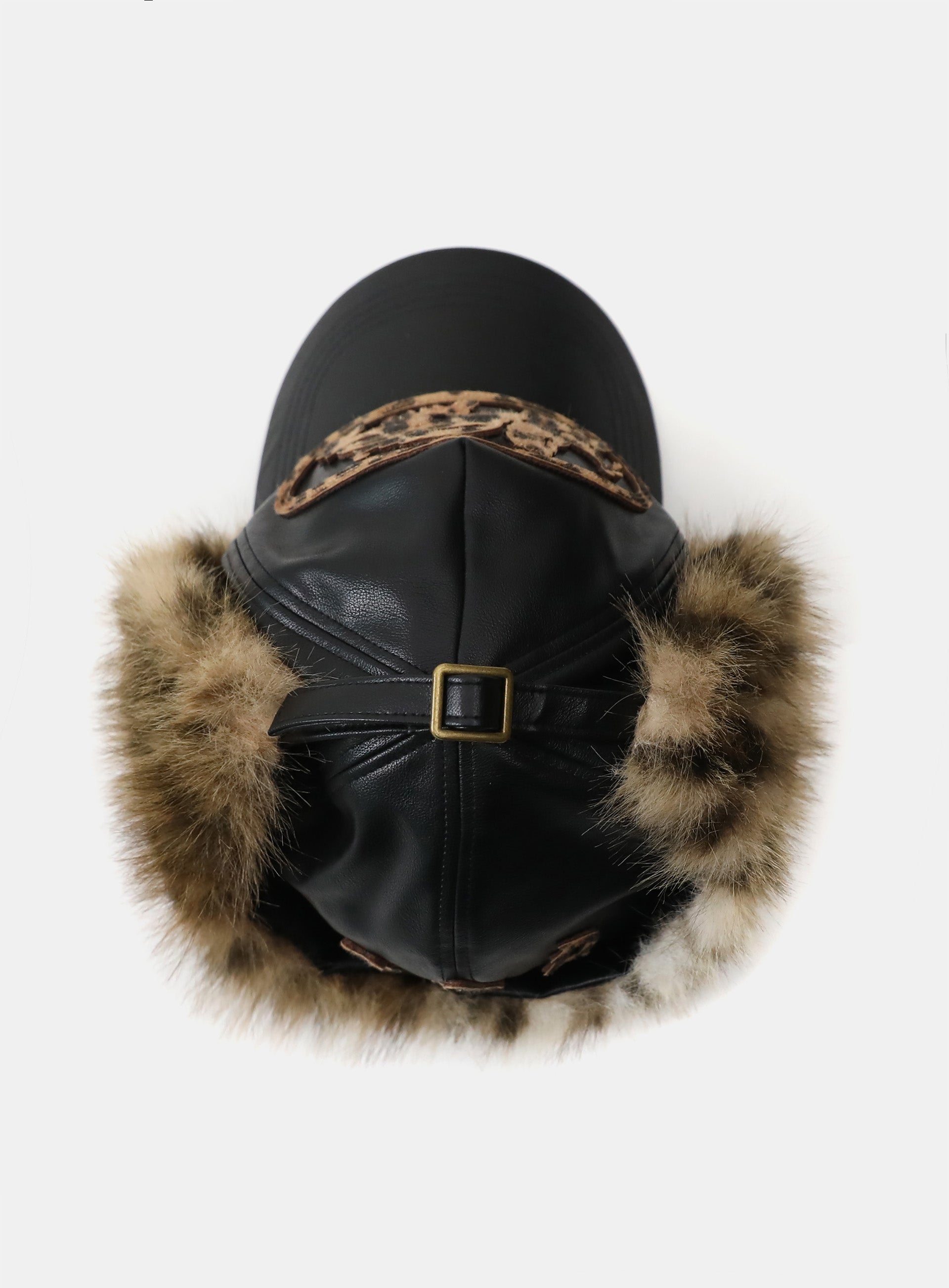 Badblood Mystic Trapper Hat - Black Leather