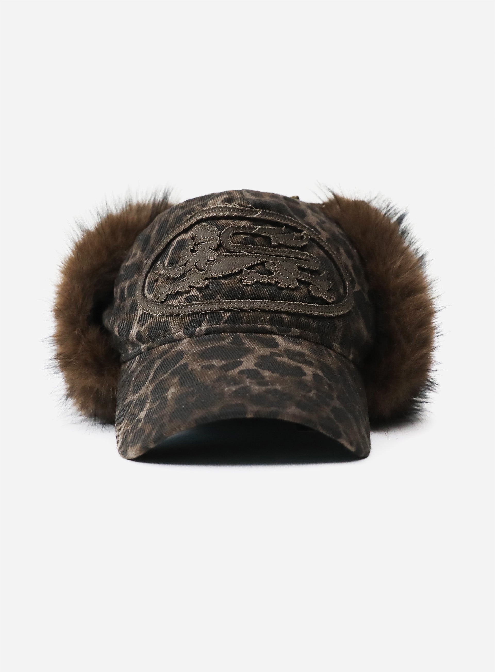 Badblood Mystic Trapper Hat - Brown Leopard