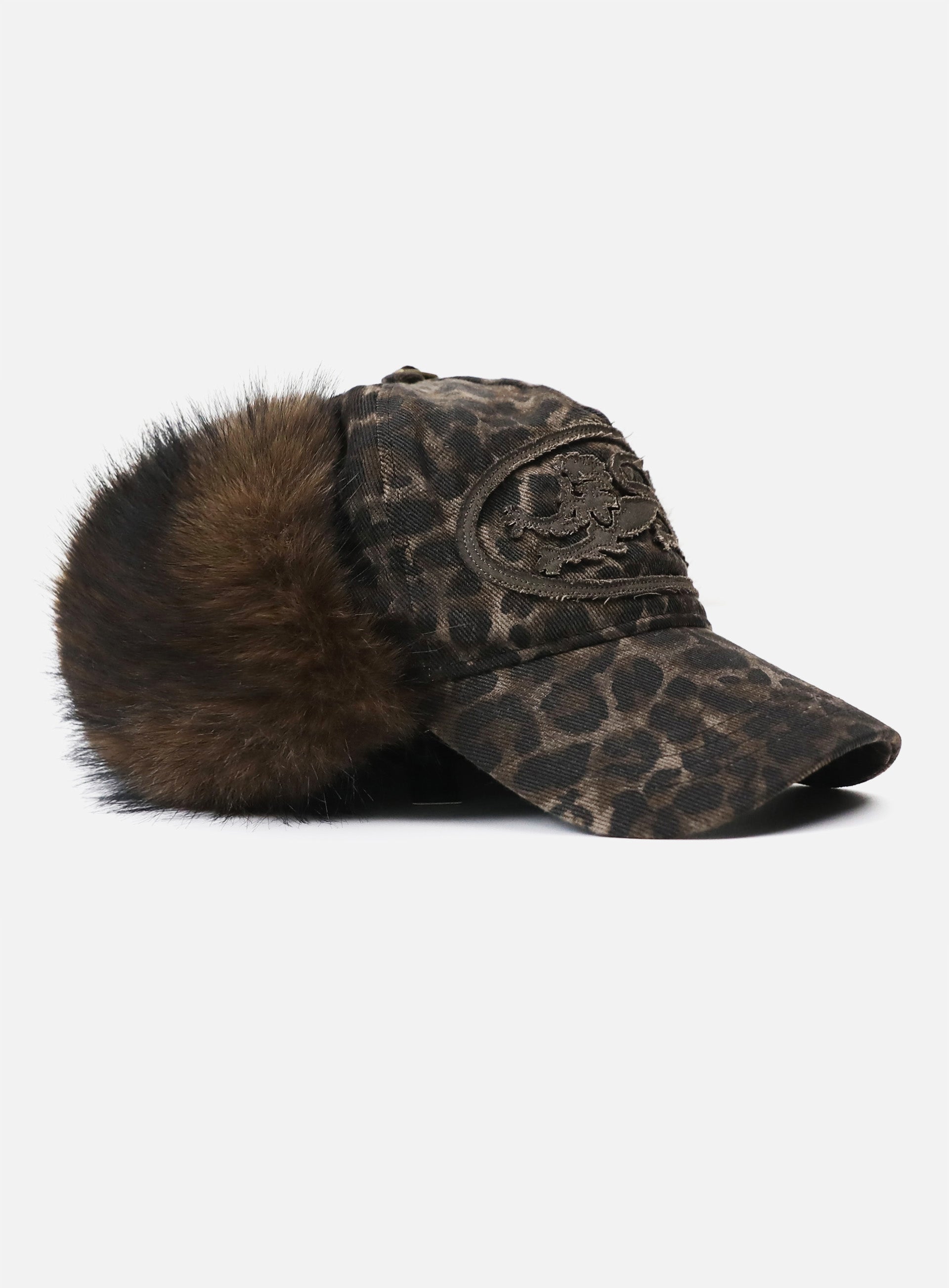 Badblood Mystic Trapper Hat - Brown Leopard