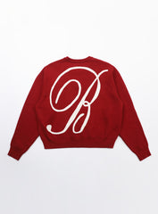 Badblood Classic Big Logo Crewneck Sweater - Red