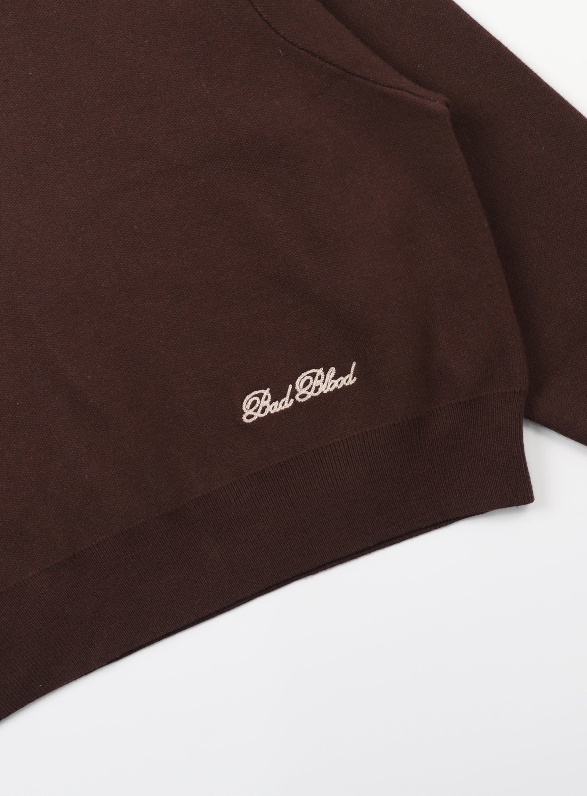 Badblood Classic Big Logo Crewneck Sweater - Brown