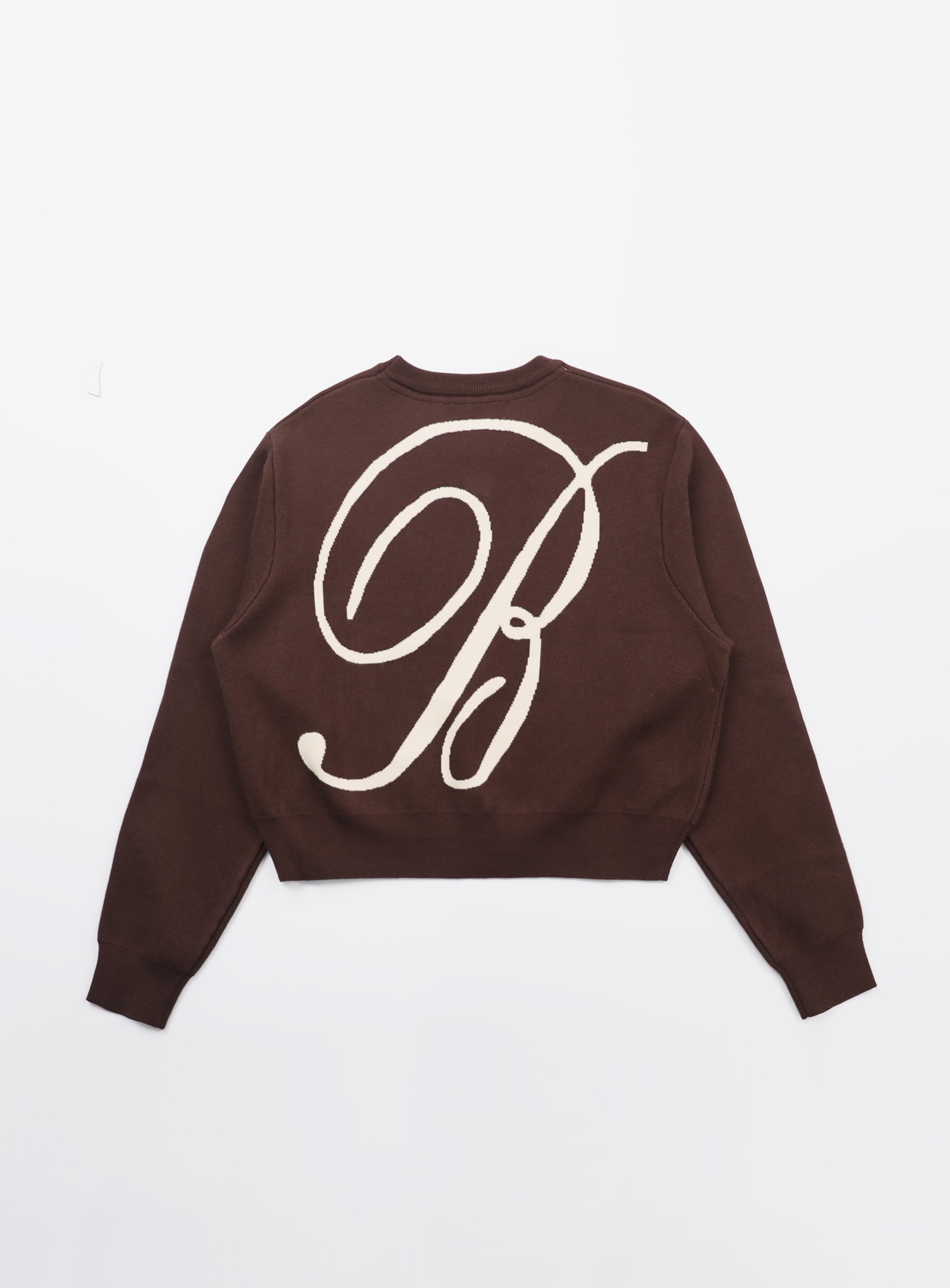 Badblood Classic Big Logo Crewneck Sweater - Brown