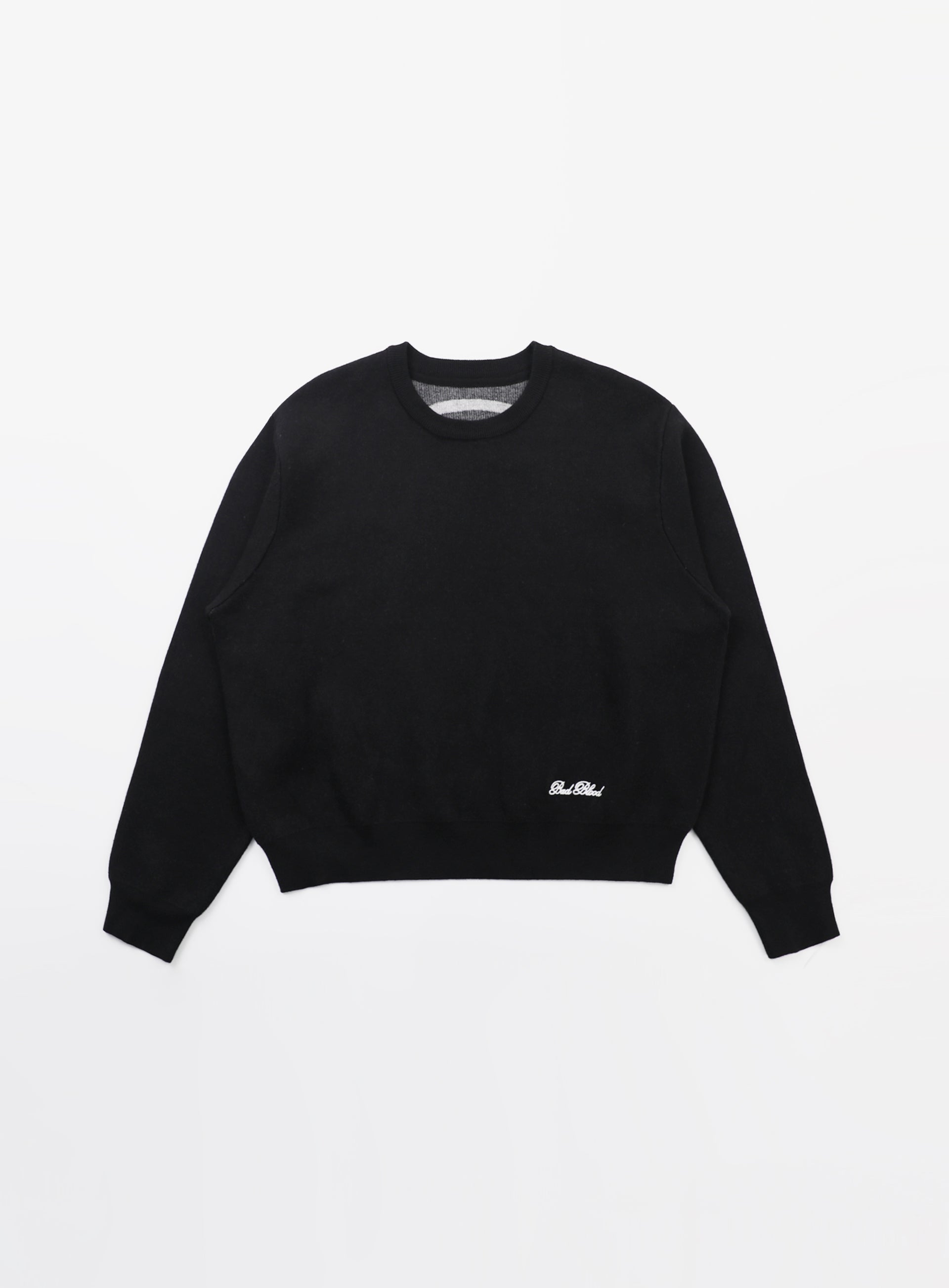 Badblood Classic Big Logo Crewneck Sweater - Black