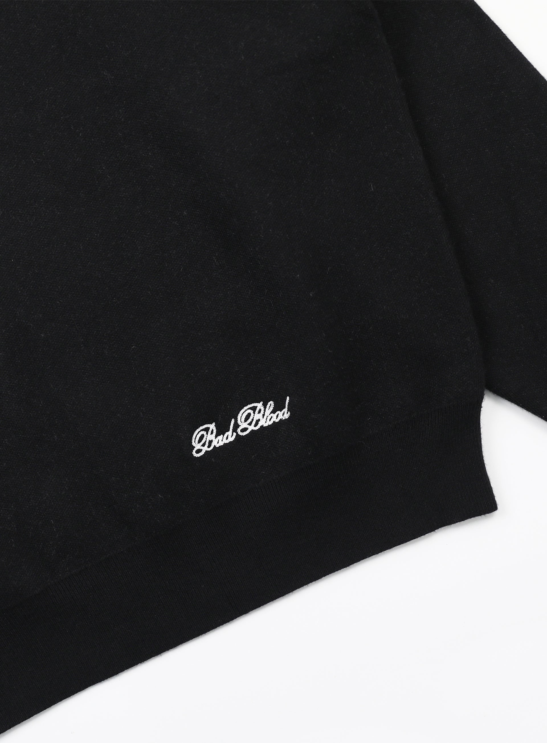 Badblood Classic Big Logo Crewneck Sweater - Black