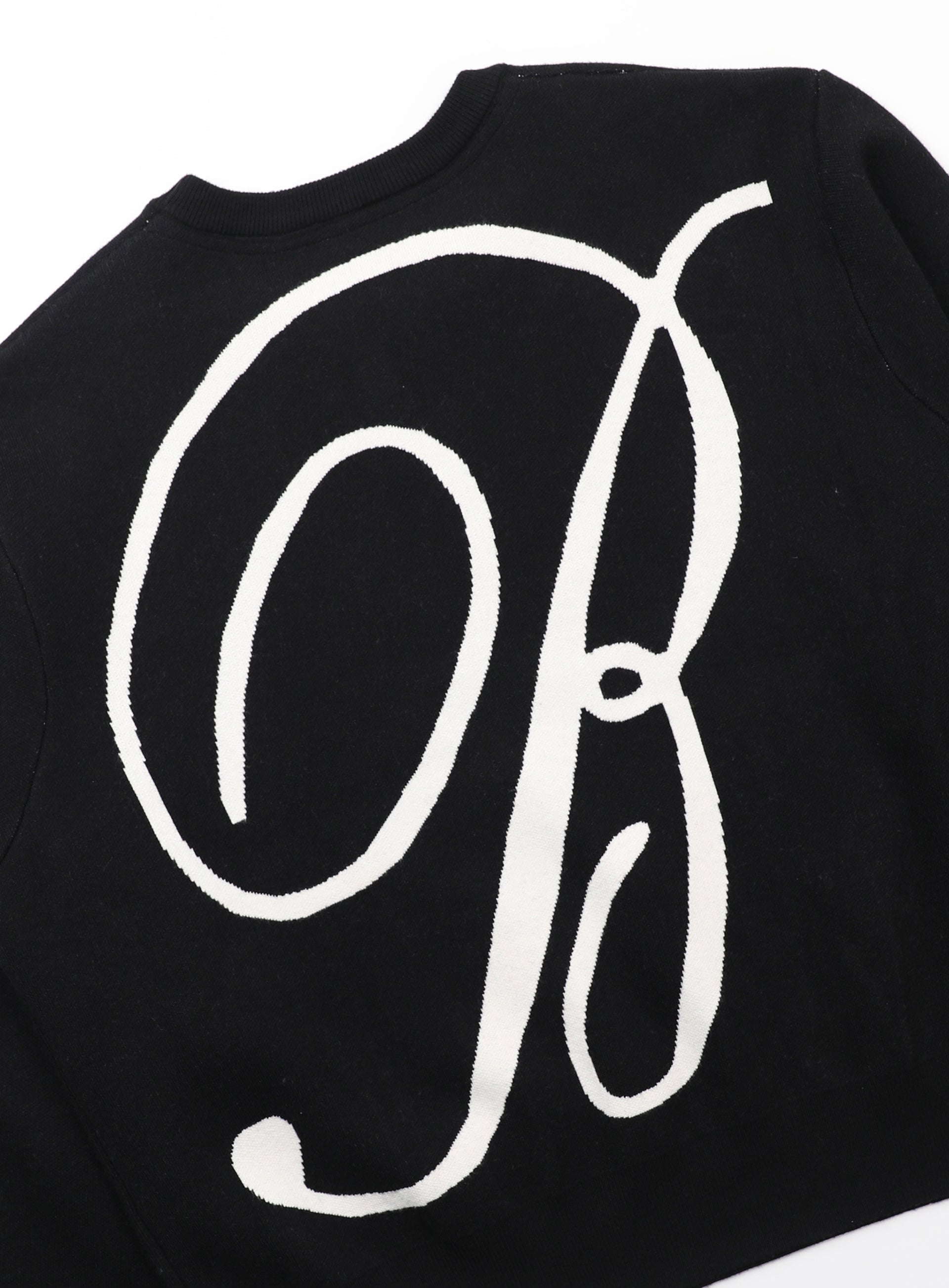 Badblood Classic Big Logo Crewneck Sweater - Black