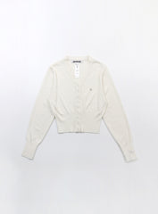 Badblood The Pure V-neck Cardigan - White