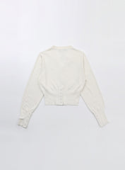 Badblood The Pure V-neck Cardigan - White