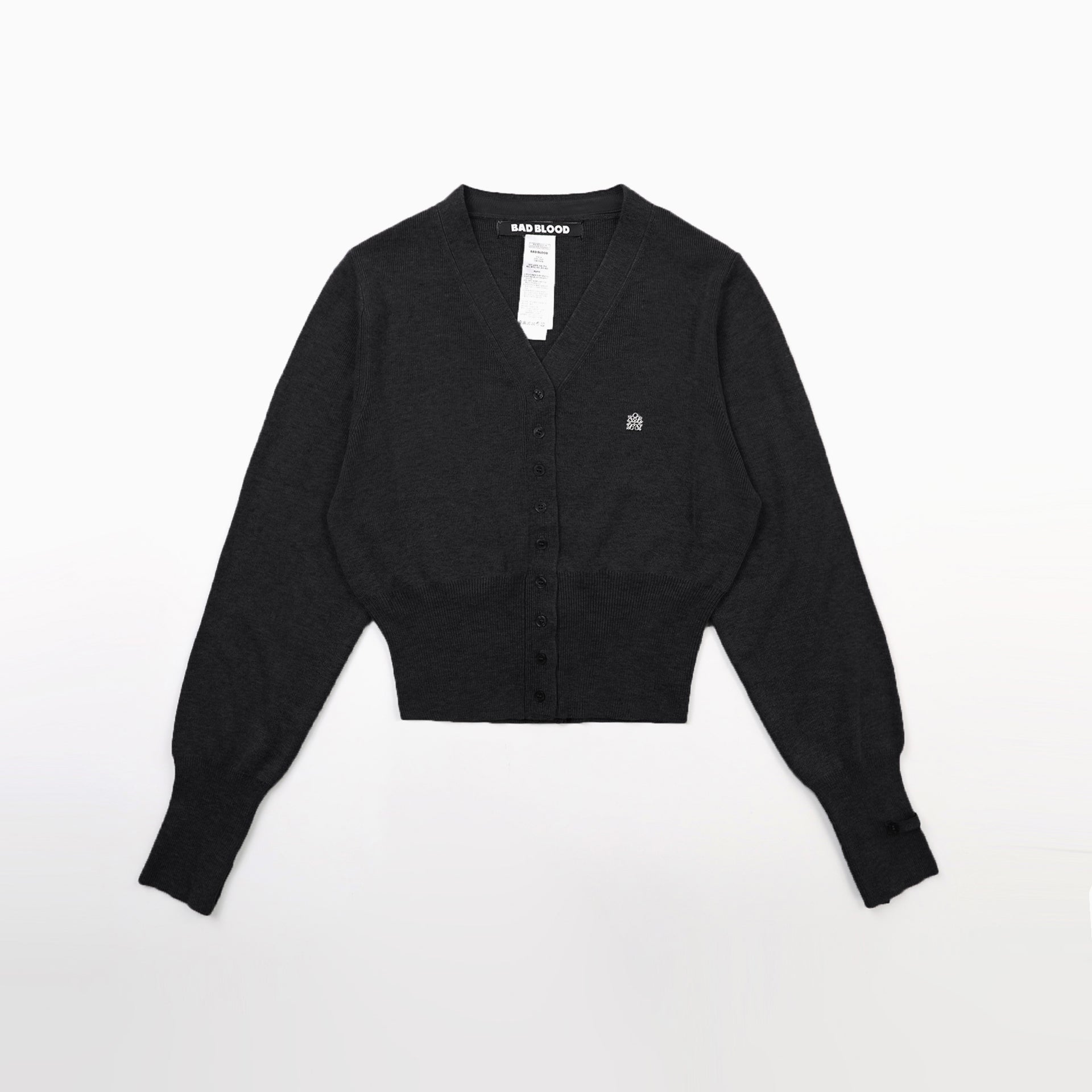 Badblood The Pure V-Neck Cardigan - Black