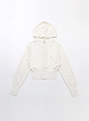 Badblood The Pure Button-Up Hooded Cardigan - White