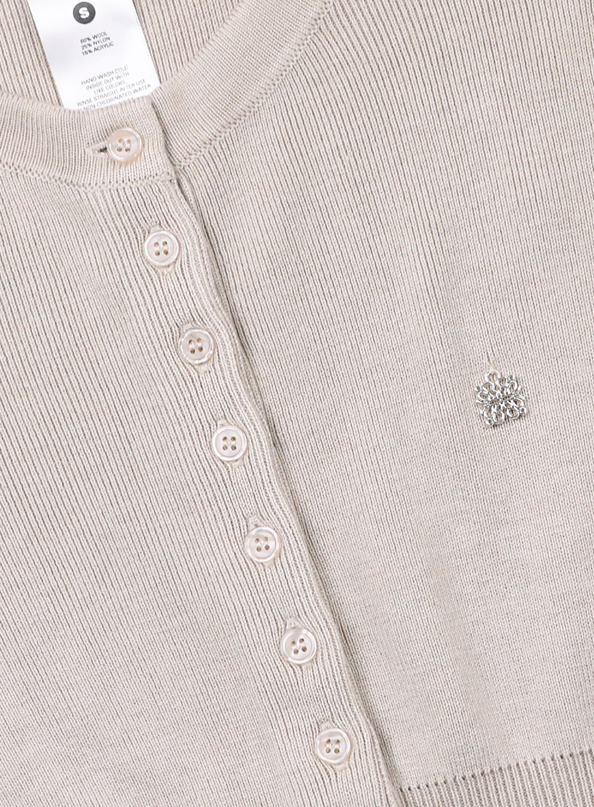 Badblood The Pure Round Cardigan – Beige
