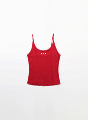 Badblood Classic Logo Pointel Cami Tank - Red