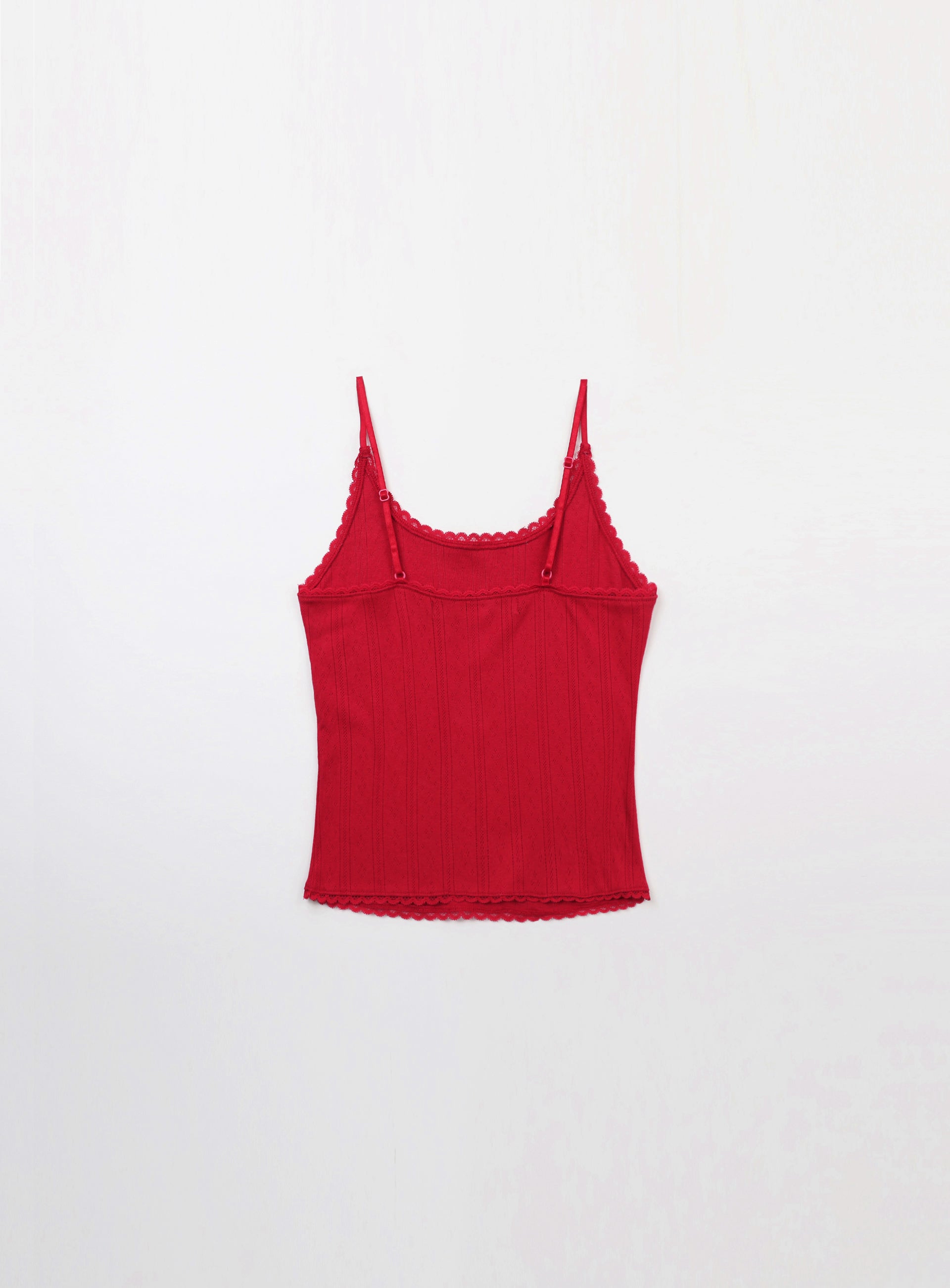 Badblood Classic Logo Pointel Cami Tank - Red