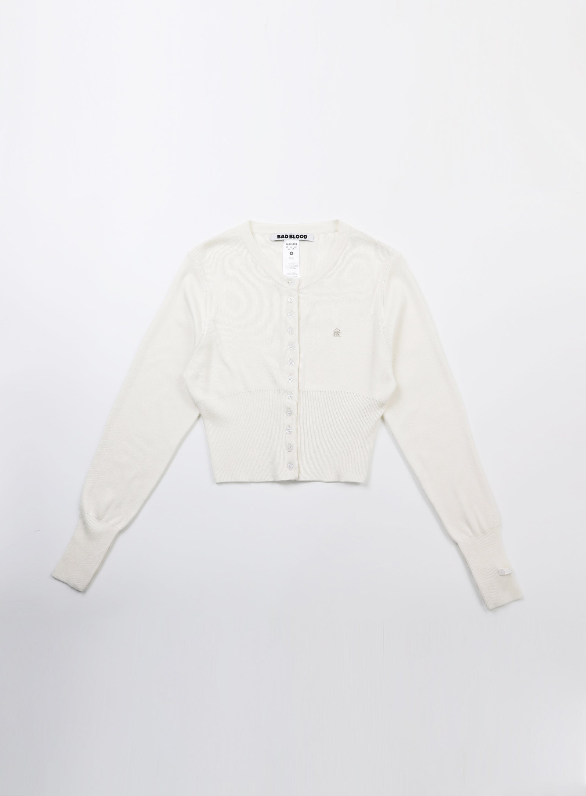 Badblood The Pure Round Cardigan - White