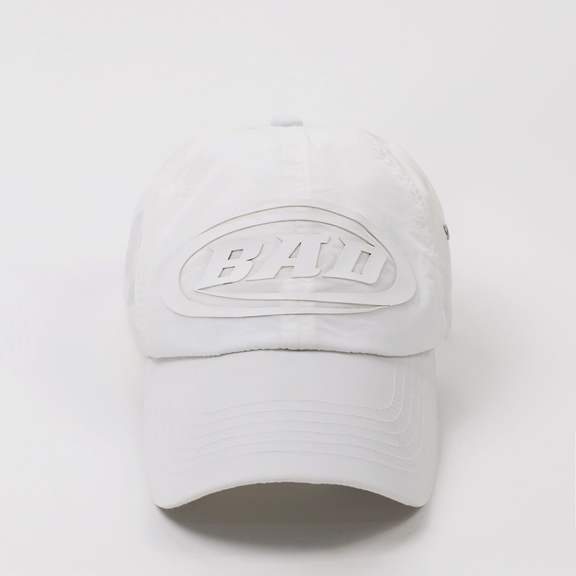 Badblood Speed Logo Nylon Ball Cap - White
