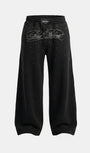 Badblood Dark Classic Rhinestone Jogger - Black