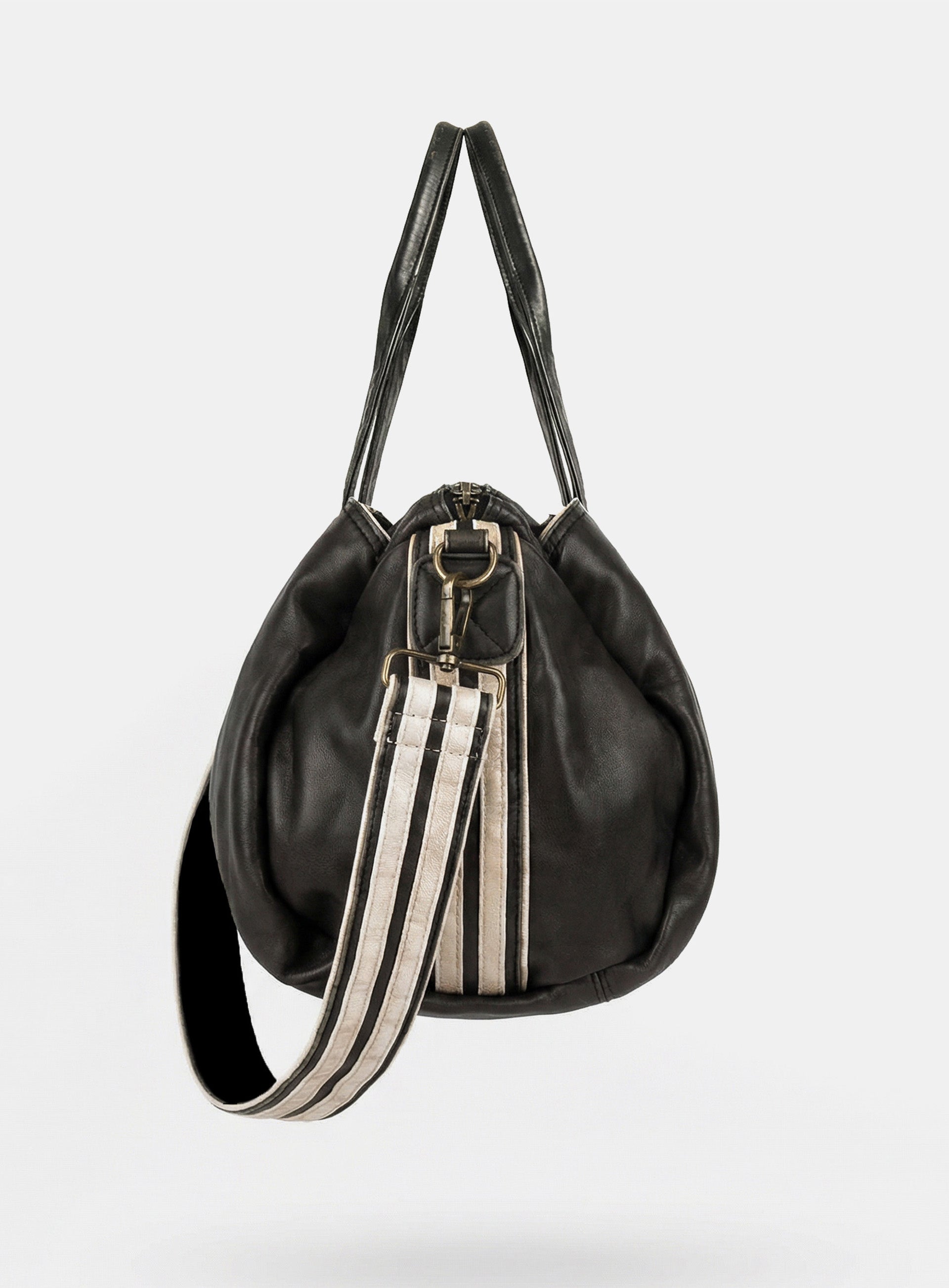 Badblood Billy Old Effect 2 Way Large Duffel Bag - Khaki Black