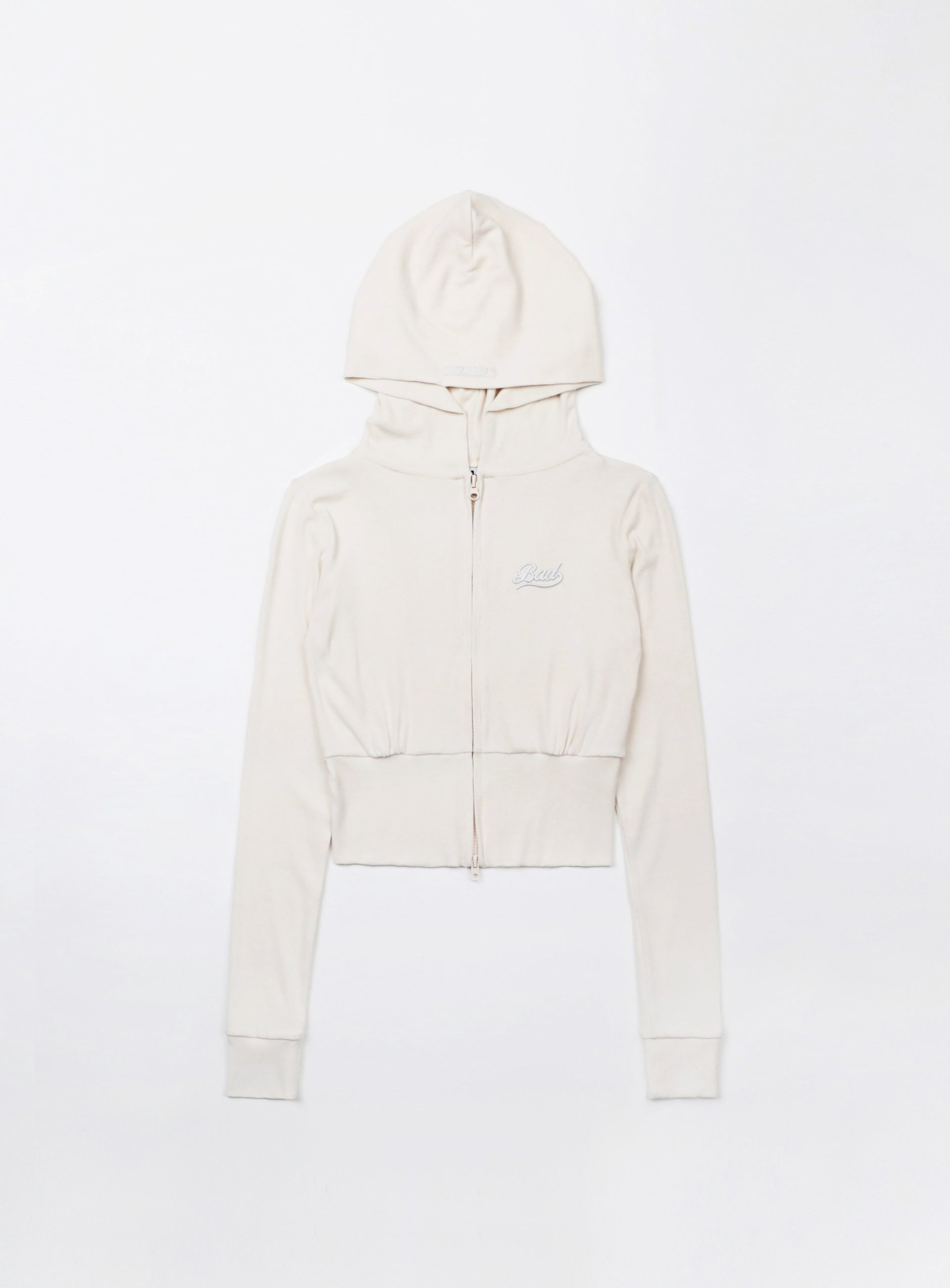 Badblood Beyond Soft Hood Zip-Up Slim Fit - Cream