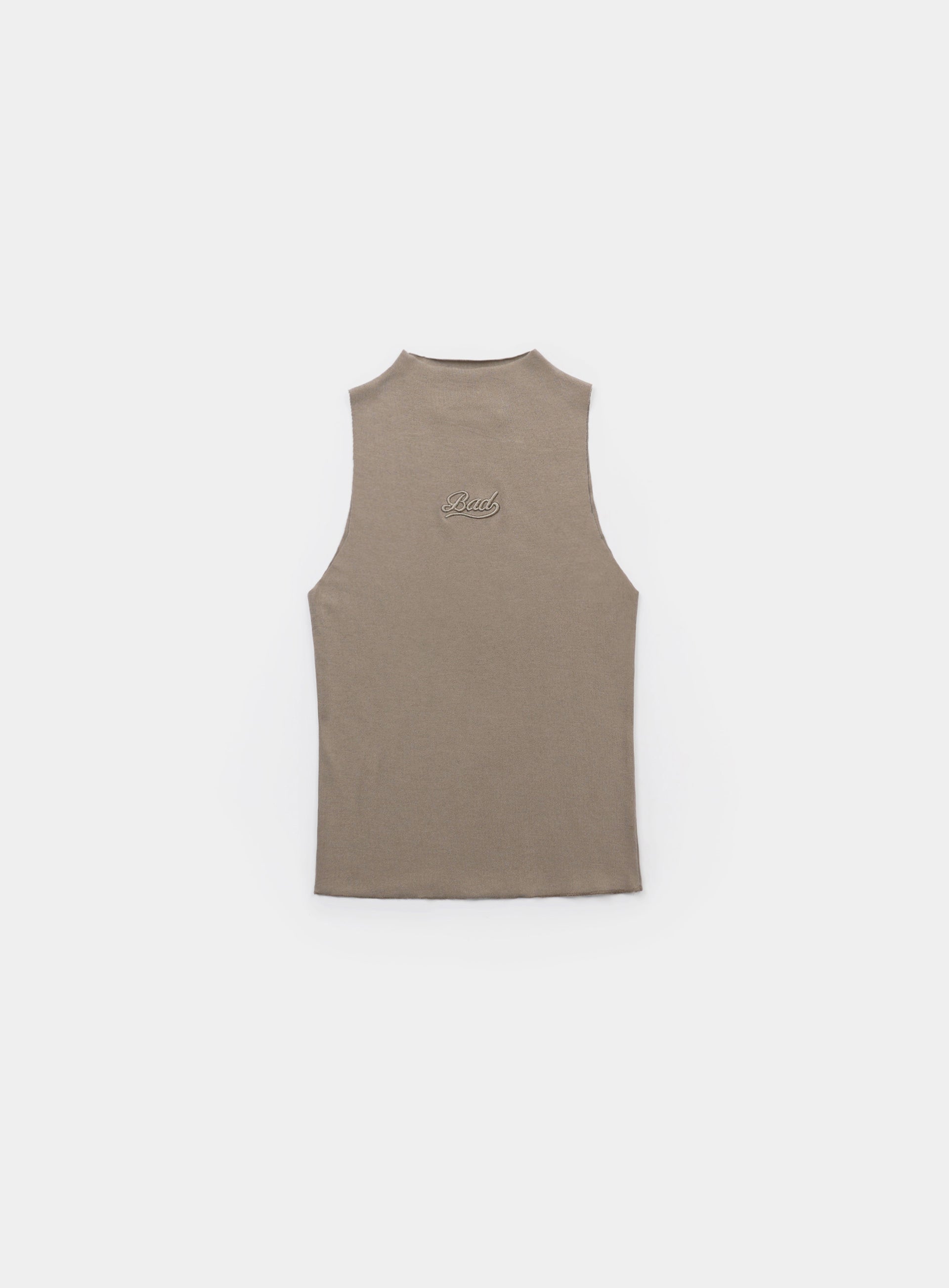 Badblood Beyond Soft Mockneck Tank Tobacco