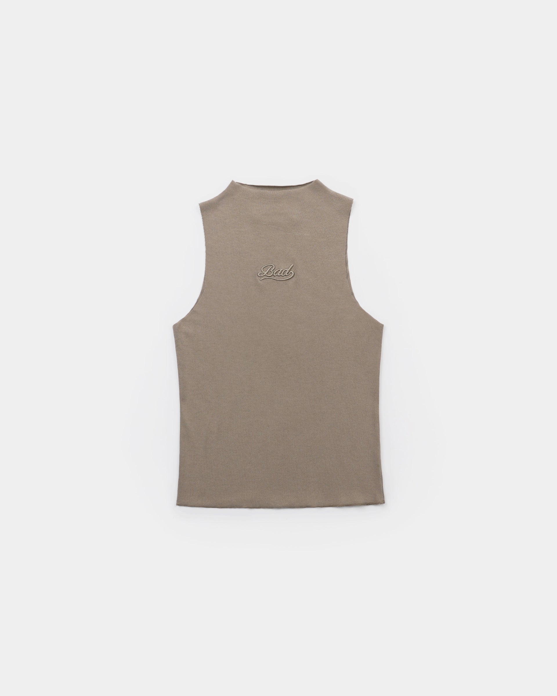 Badblood Beyond Soft Mockneck Tank Tobacco