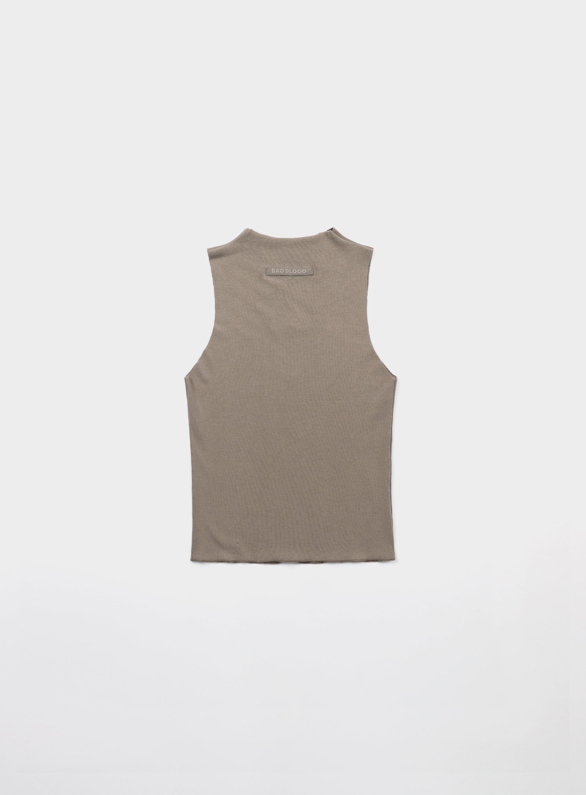 Badblood Beyond Soft Mockneck Tank Tobacco