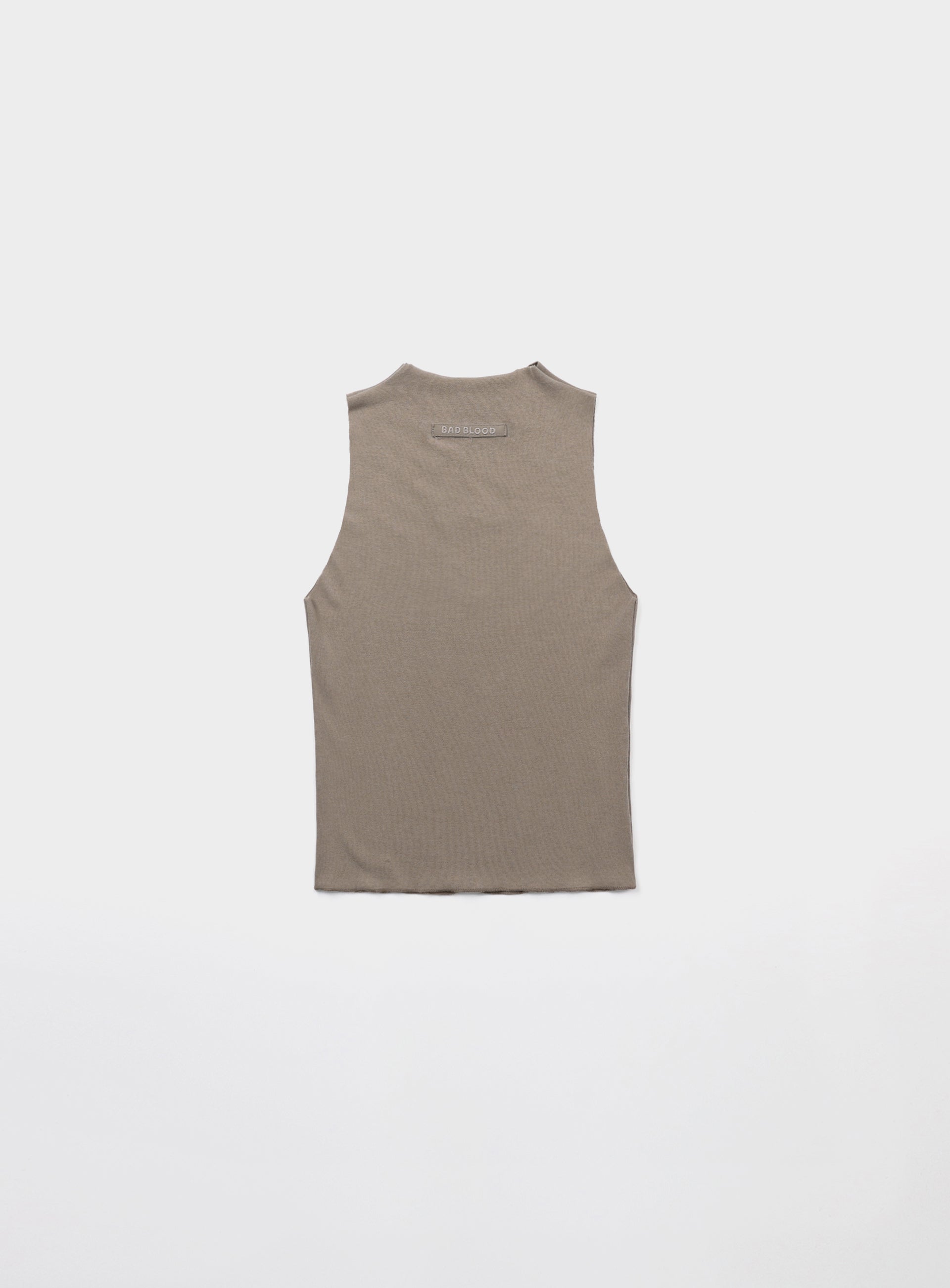 Badblood Beyond Soft Mockneck Tank Tobacco