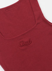 Badblood Beyond Soft Square Neck Tank - Carmine