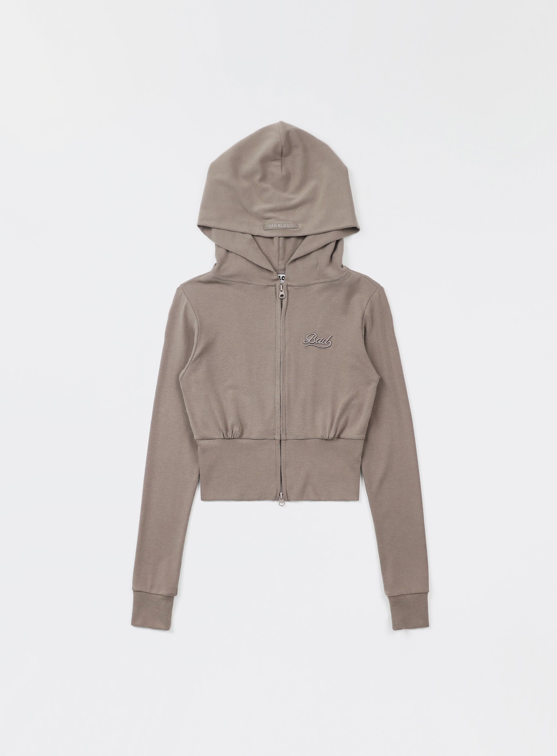 Badblood Beyond Soft Hood Zip-Up Slim Fit - Tobacco