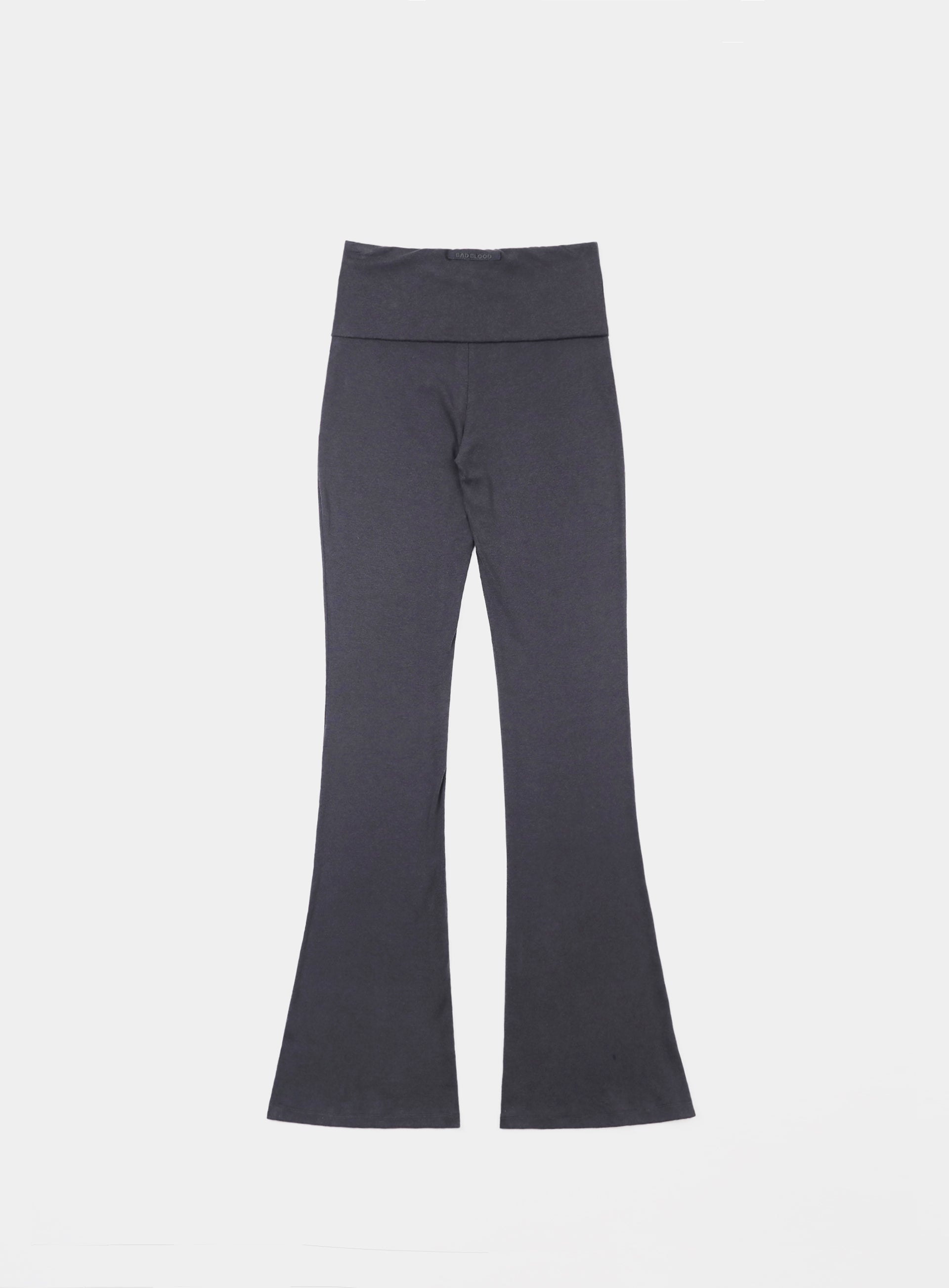 Badblood Beyond Soft Fold Over Bootcut Pants - Charcoal