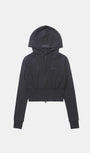 Badblood  Beyond Soft Hood Zip-Up Slim Fit - Charcoal