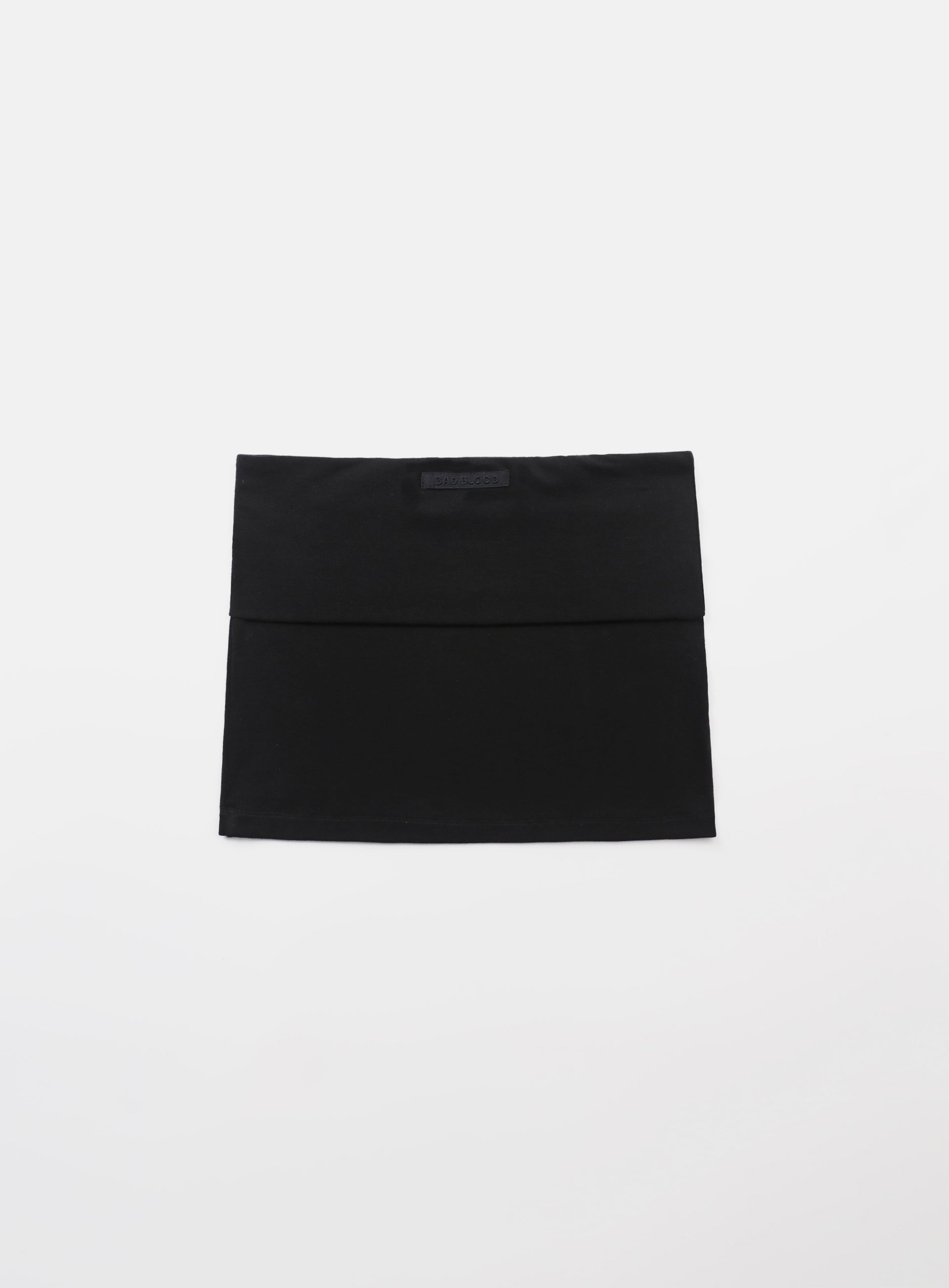 Badblood Beyond Soft Fold Over Mini Skirt - Black