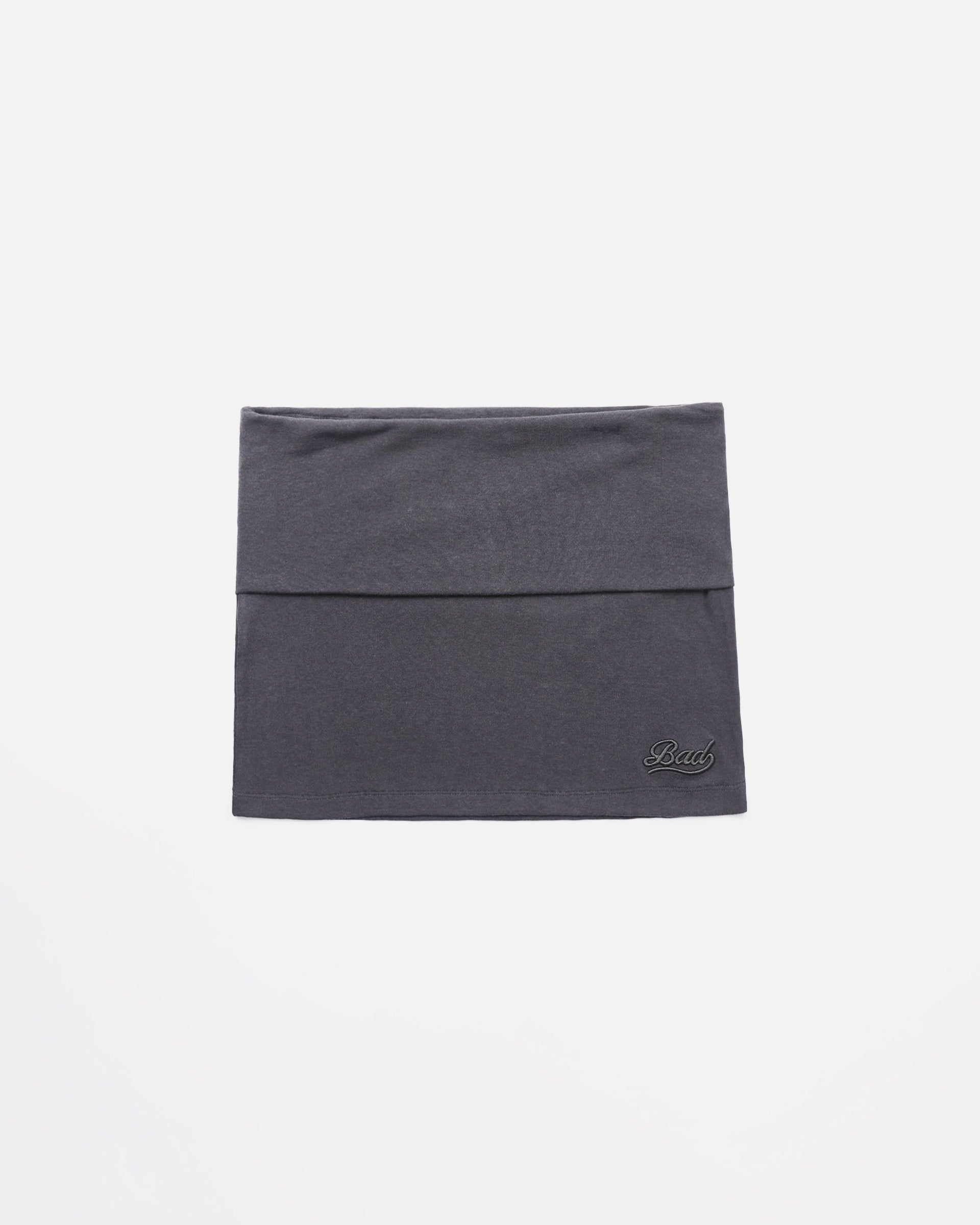 Badblood Beyond Soft Fold Over Mini Skirt - Charcoal