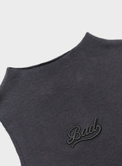 Badblood Beyond Soft Mockneck Tank Charcoal