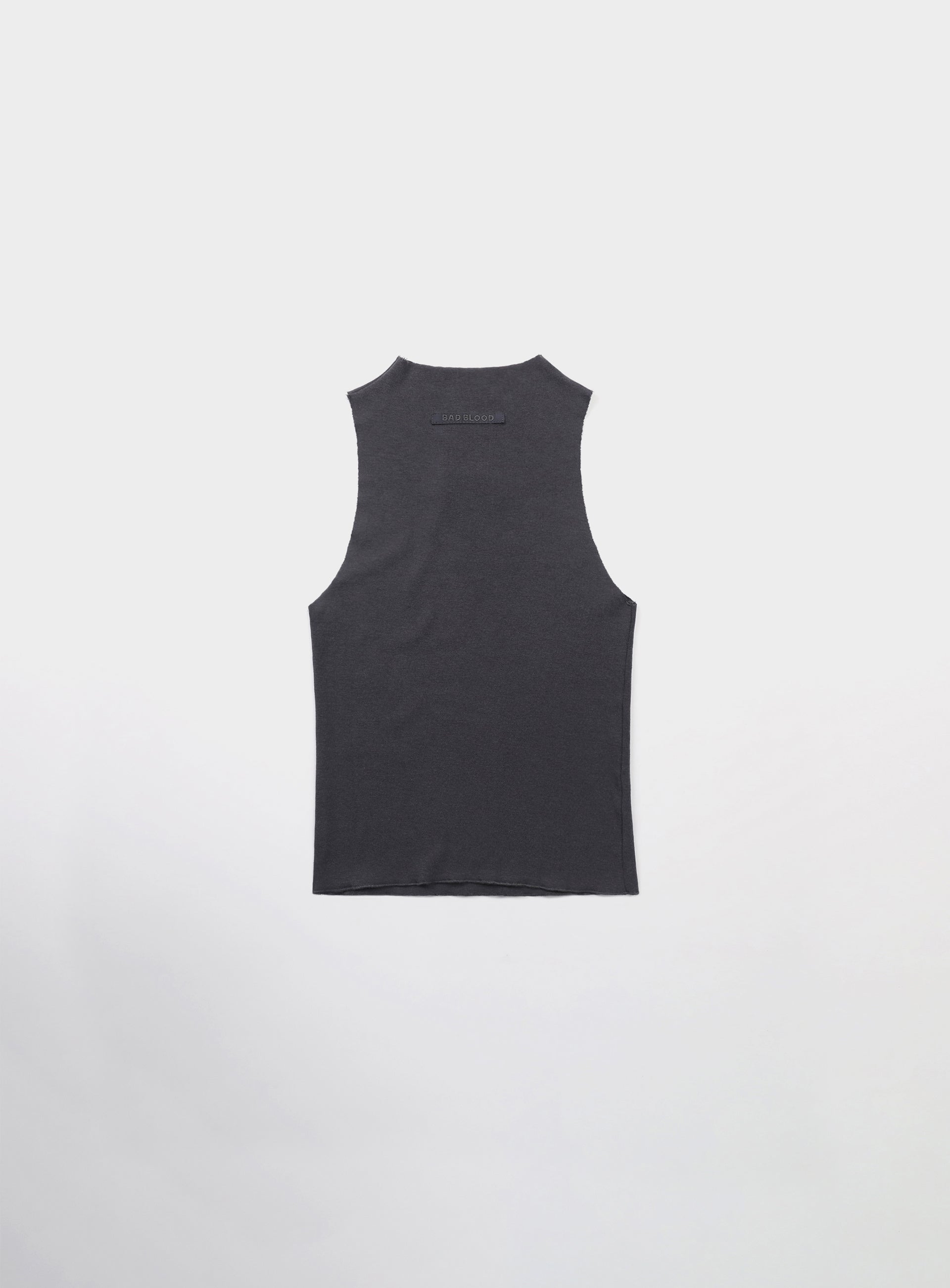 Badblood Beyond Soft Mockneck Tank Charcoal