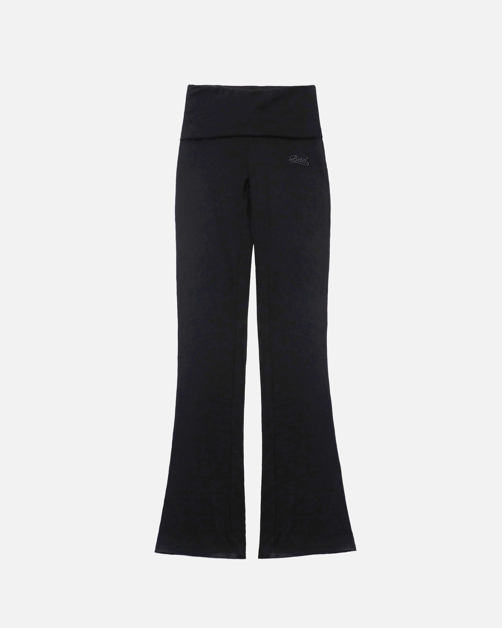 Badblood Beyond Soft Fold Over Bootcut Pants - Black