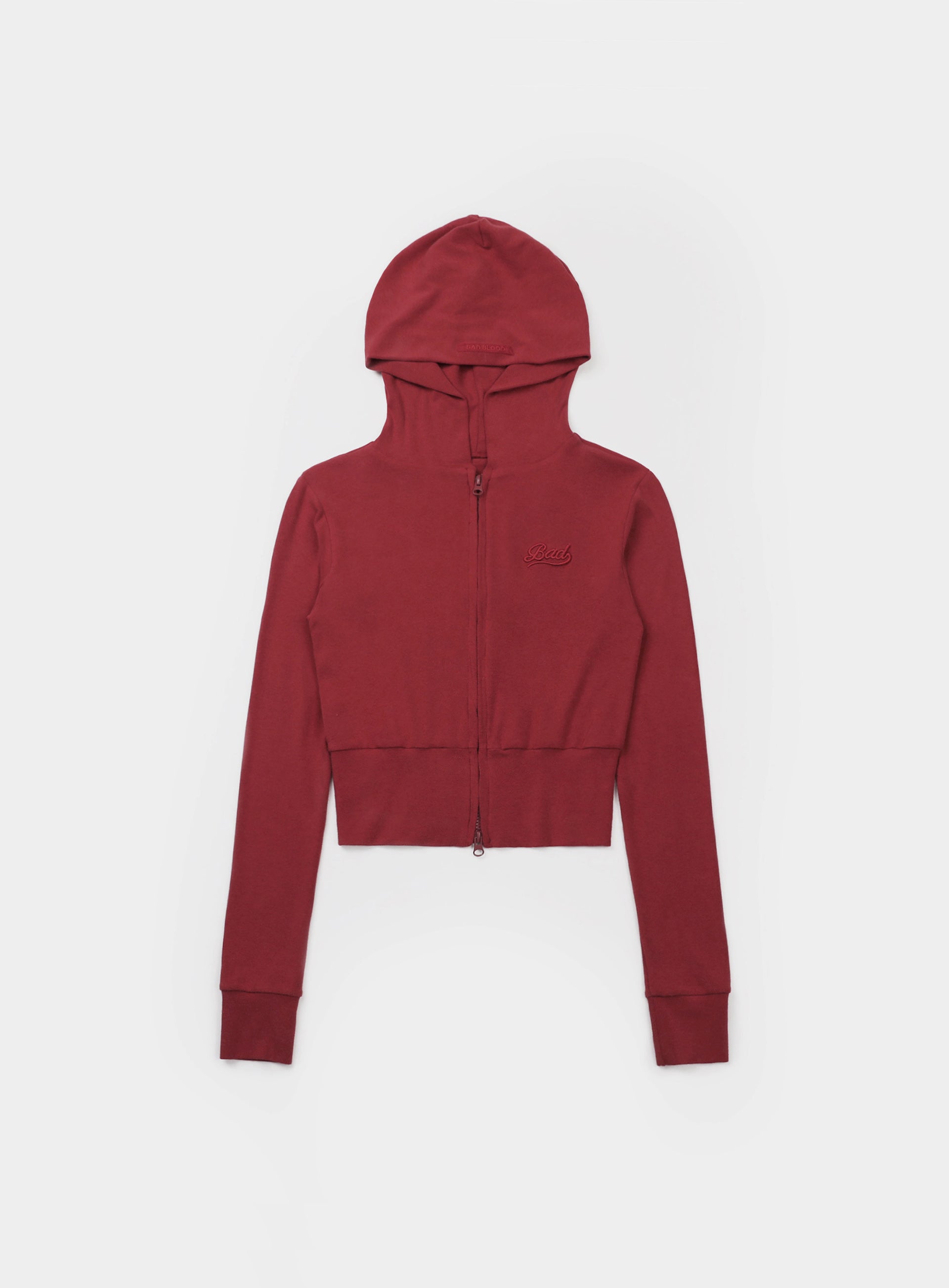 Badblood Beyond Soft Hood Zip-Up Slim Fit - Carmine