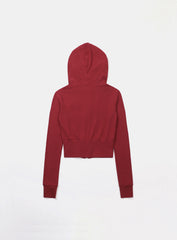 Badblood Beyond Soft Hood Zip-Up Slim Fit - Carmine