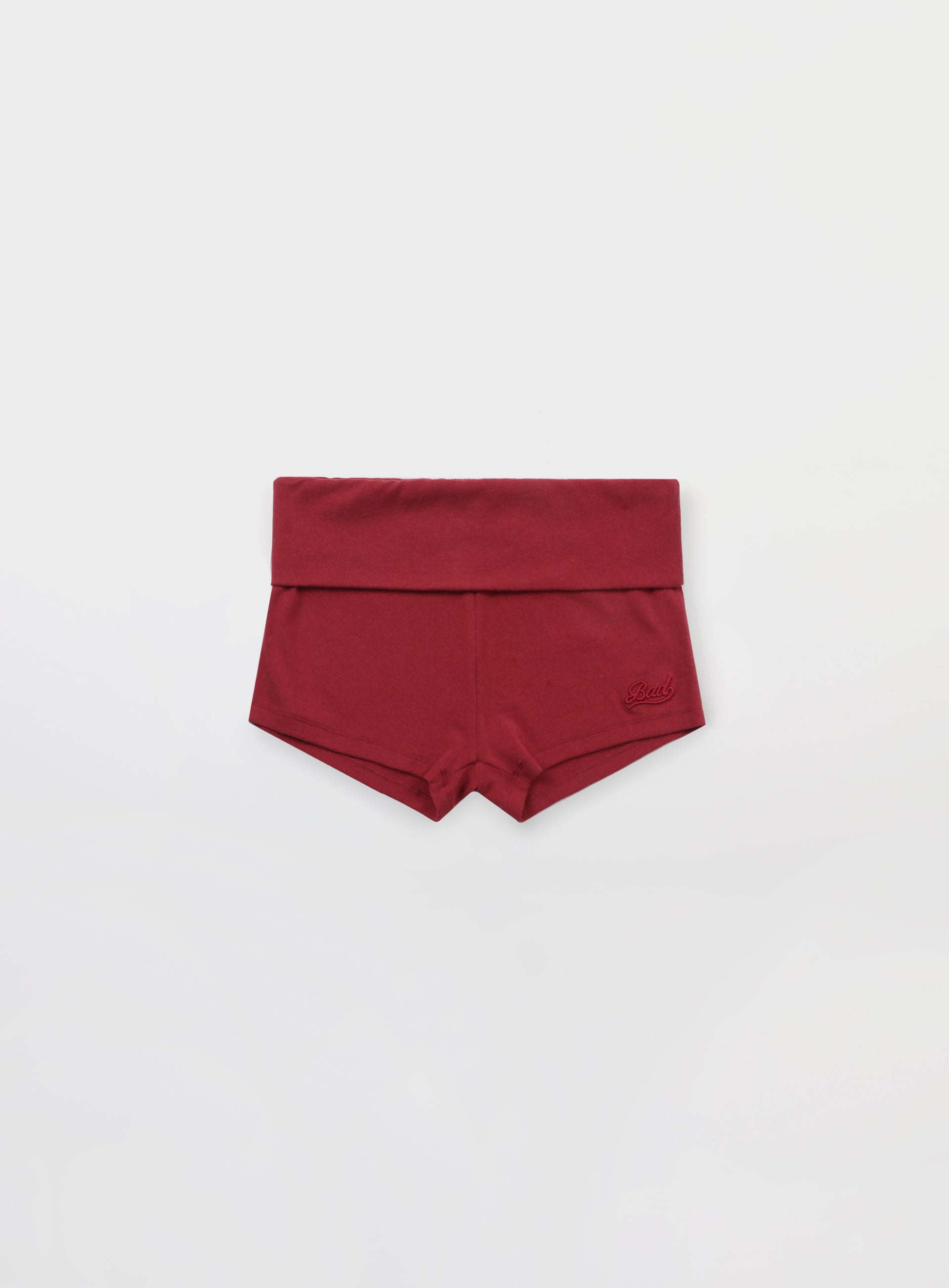 Badblood  Beyond Soft Fold Over Shorts - Carmine