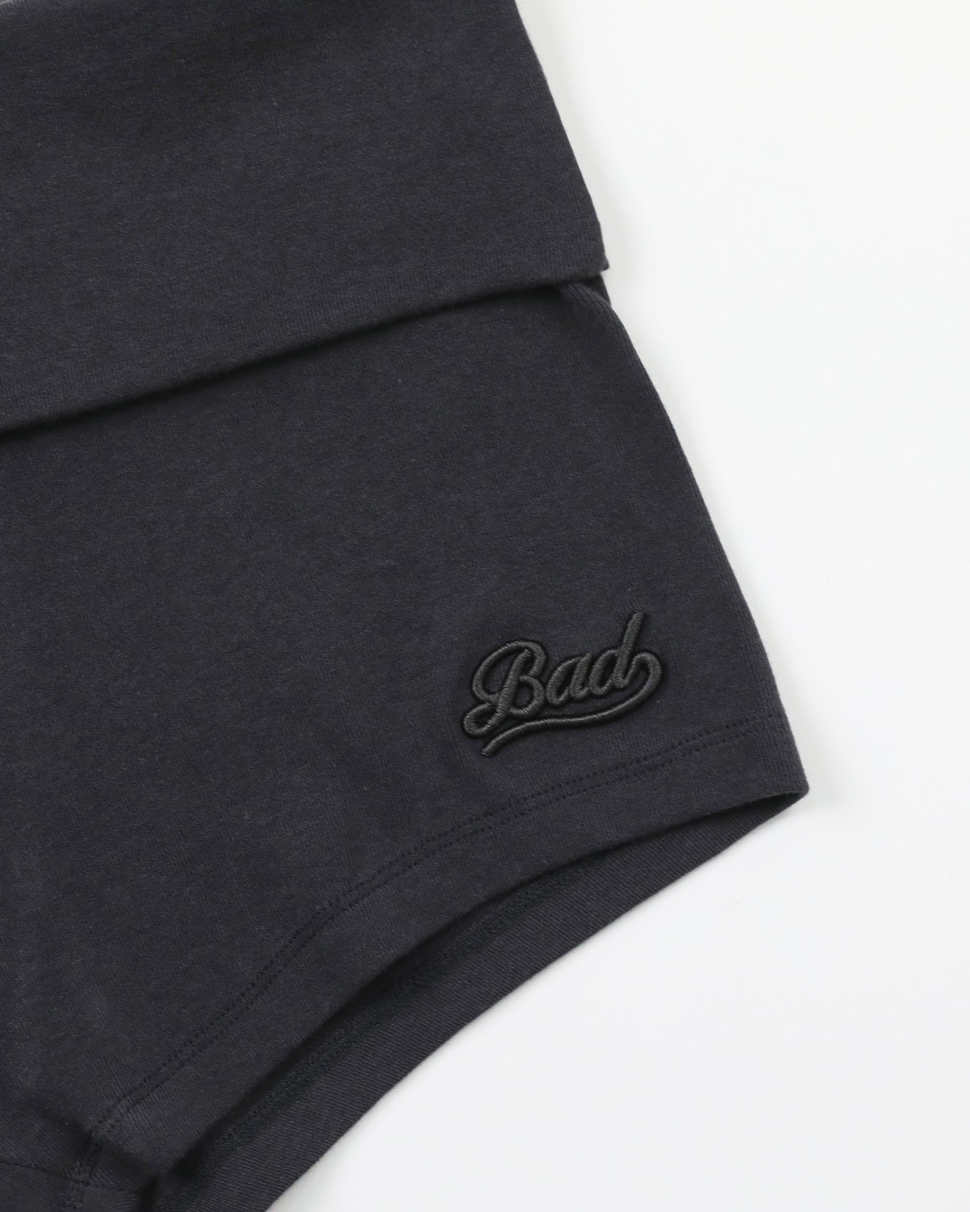 Badblood Beyond Soft Fold Over Shorts - Charcoal