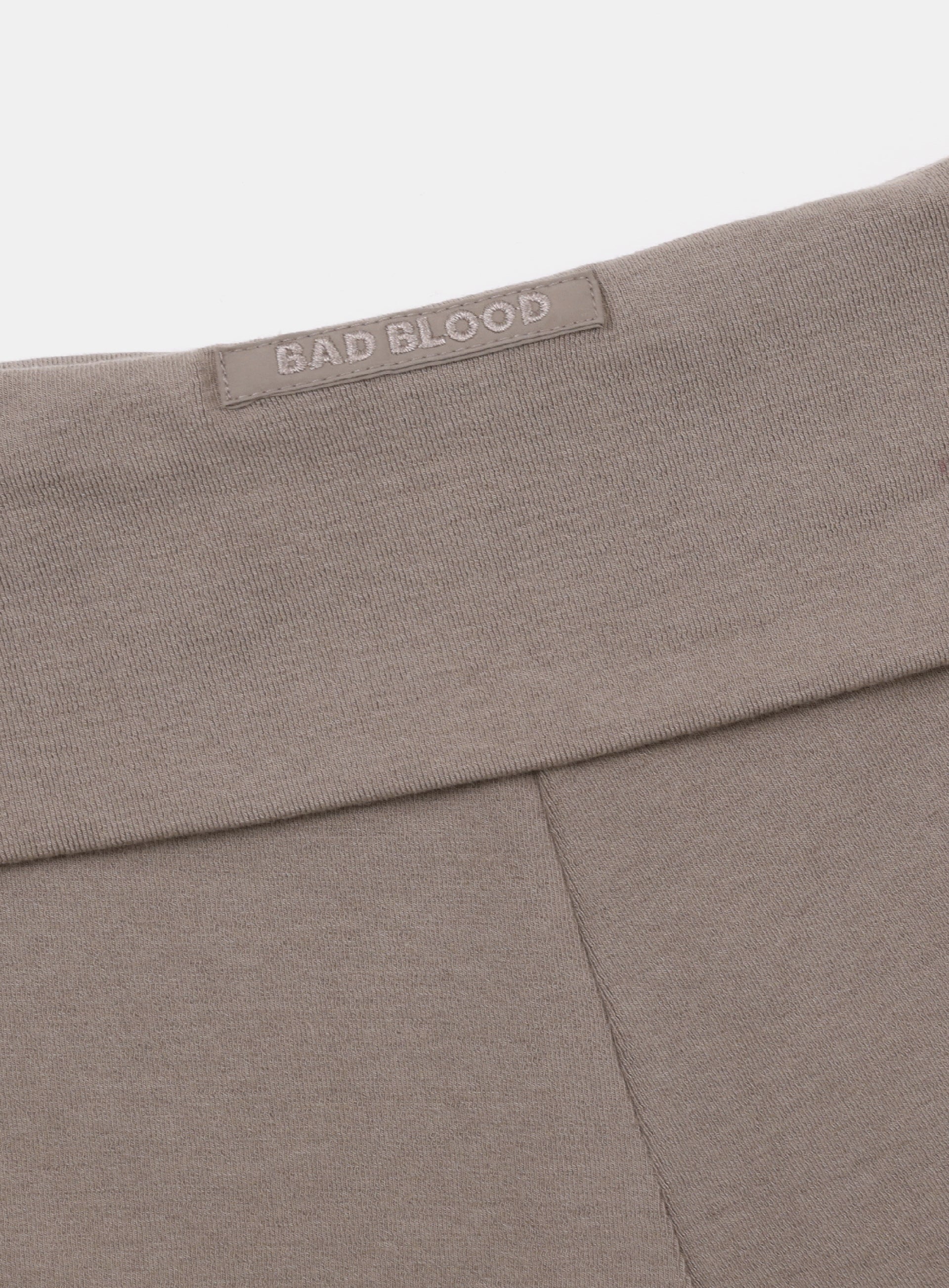 Badblood Beyond Soft Fold Over Shorts - Tobacco