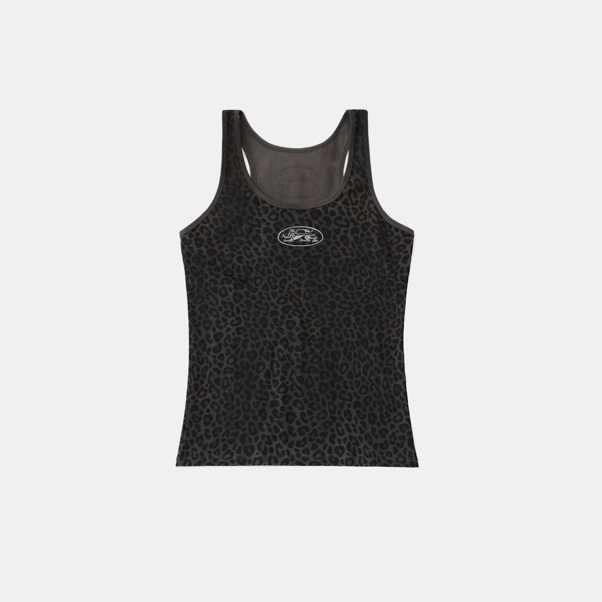 Badblood Mystic Tank Slim Fit Black Leopard