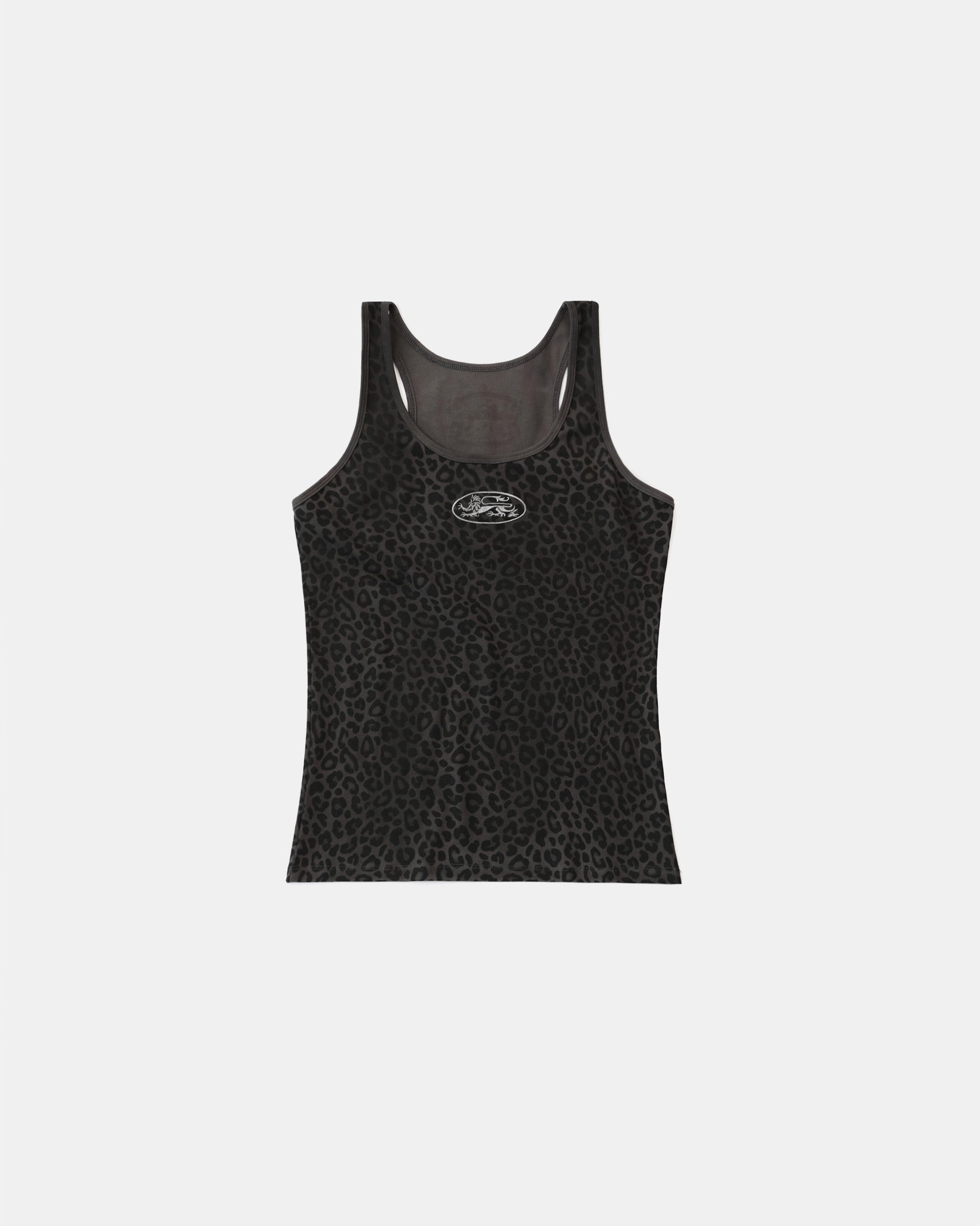 Badblood Mystic Tank Slim Fit Black Leopard