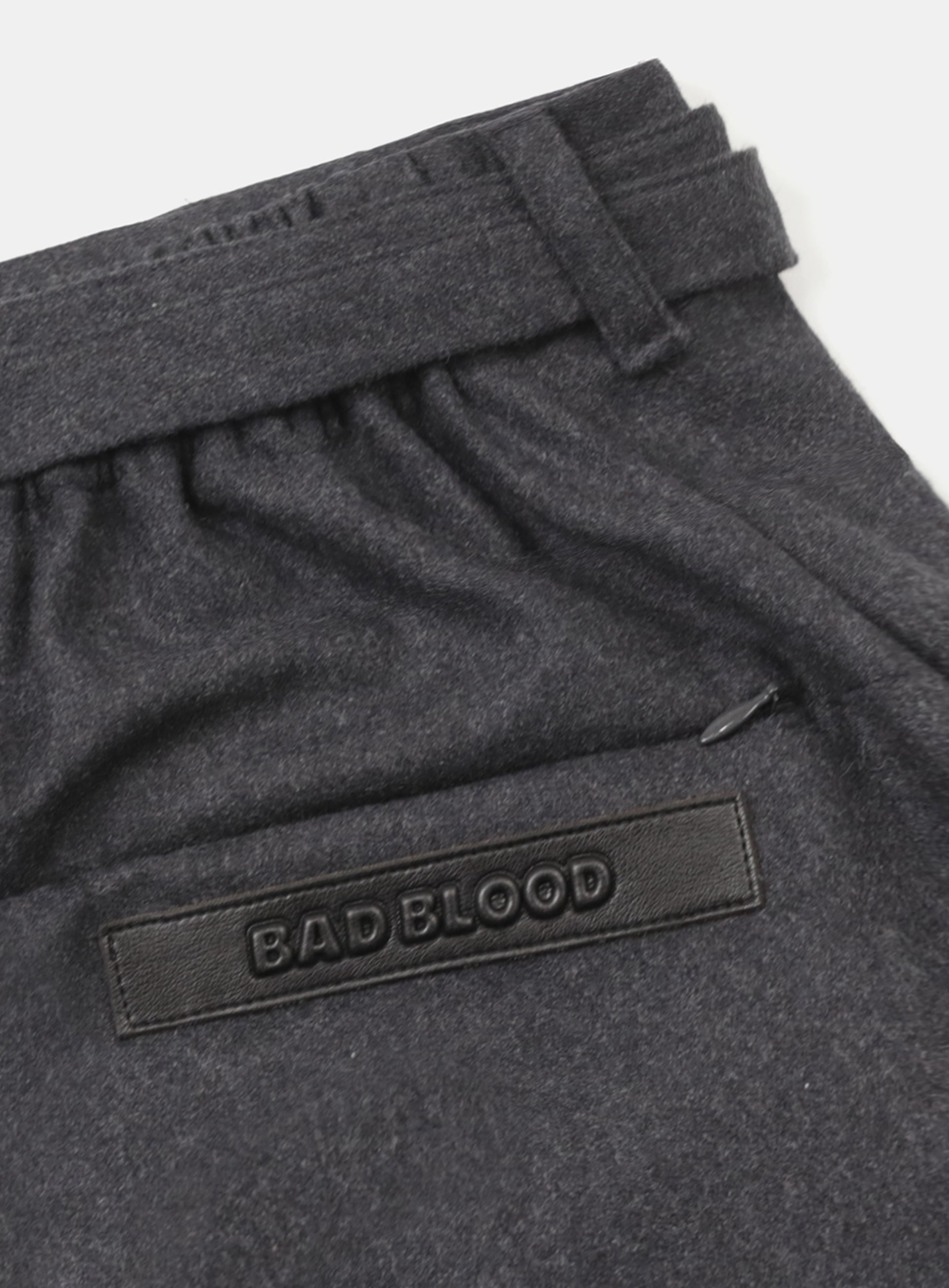 Badblood Curved Cargo Pants Charcoal